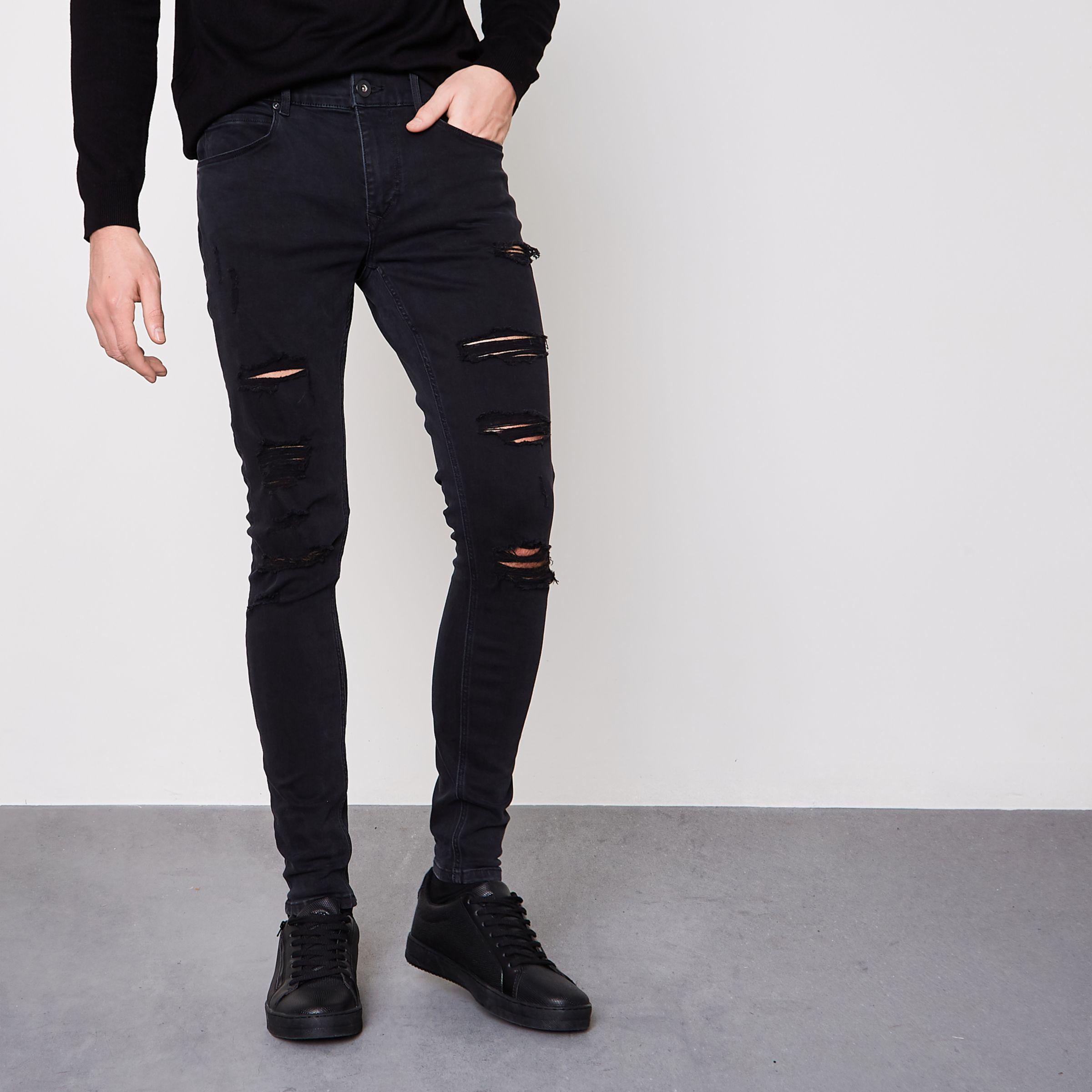 black ollie spray on skinny jeans