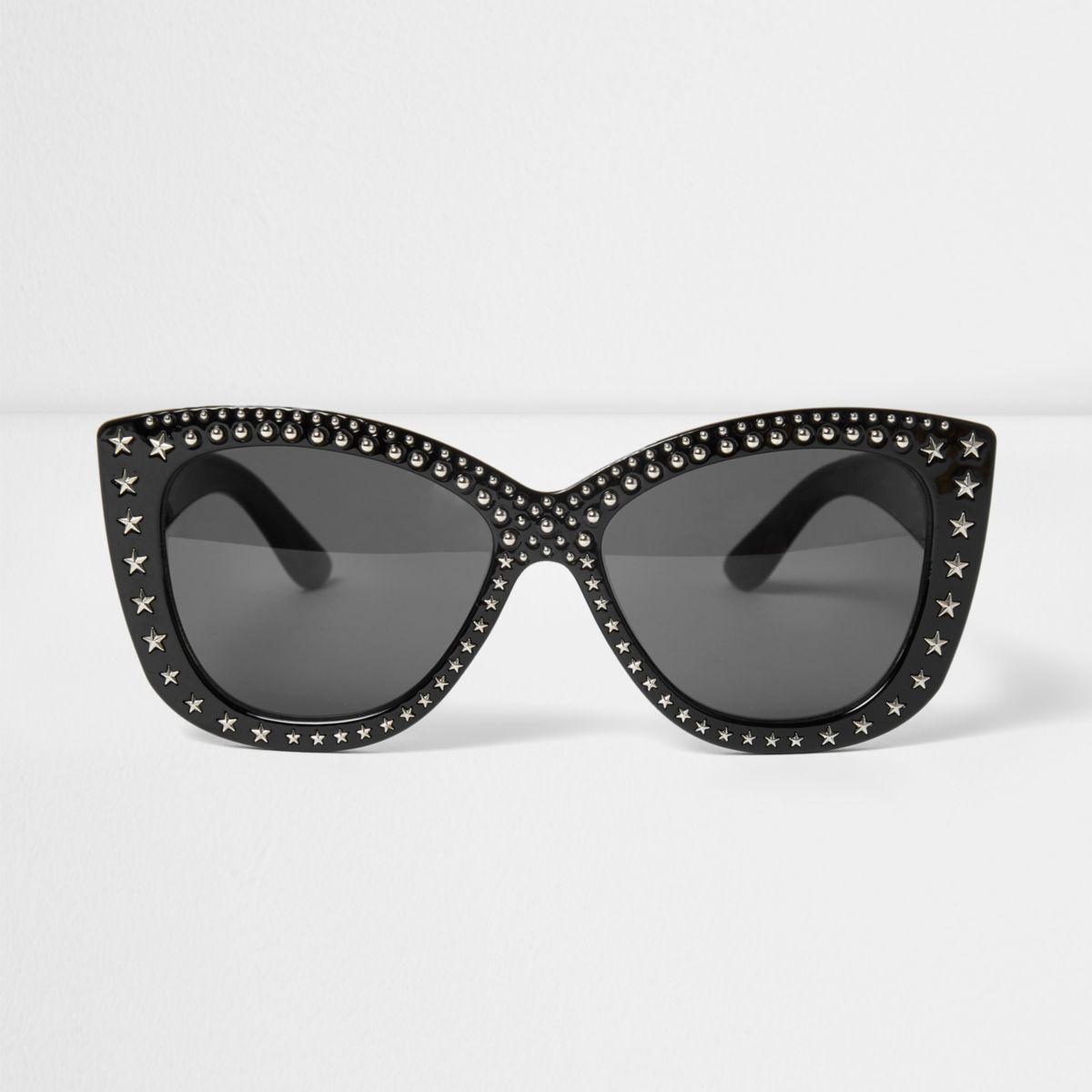 river island black sunglasses