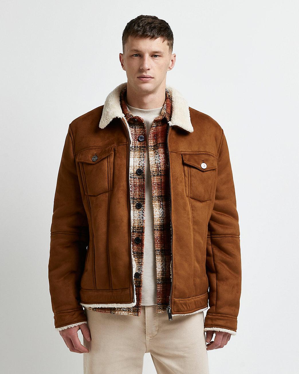 borg lined bomber jacket