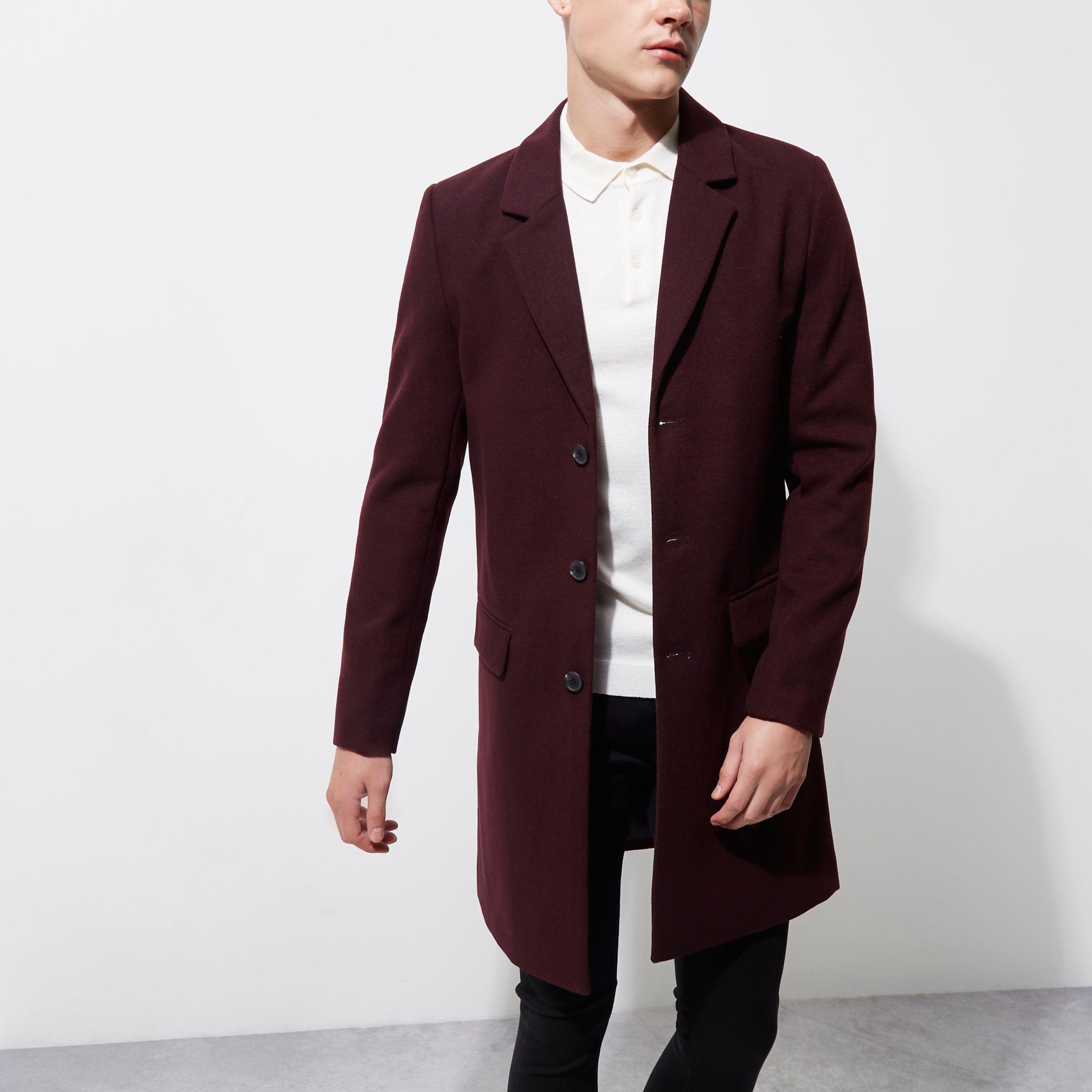 smart red coat