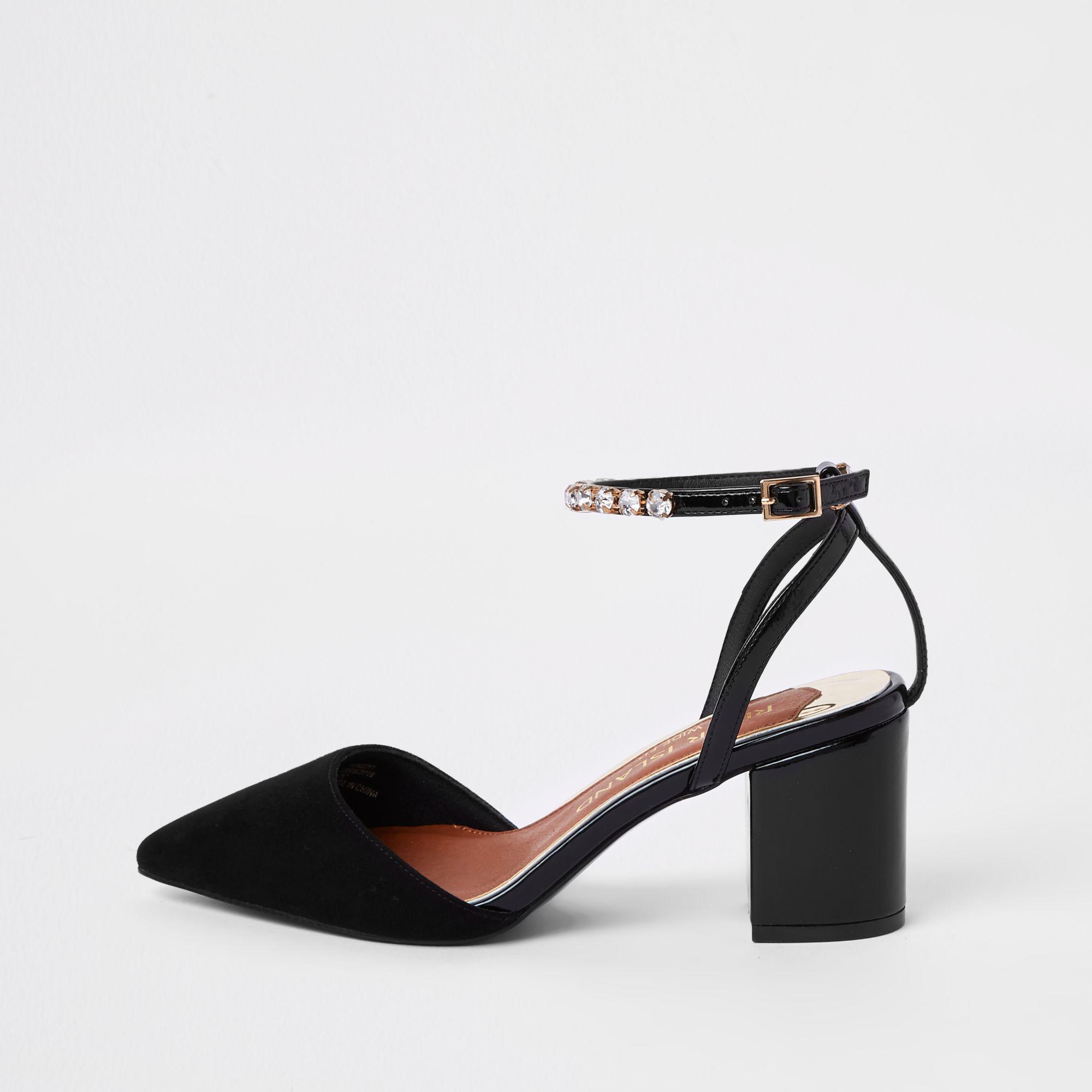 diamante shoes wide fit