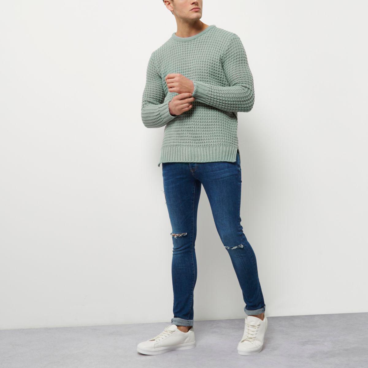 mint green jumper mens