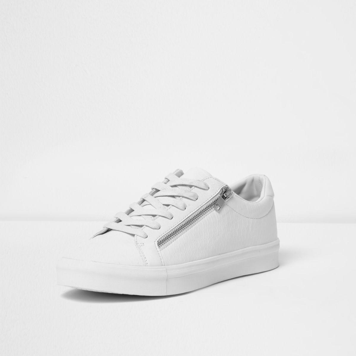 white croc tennis shoes