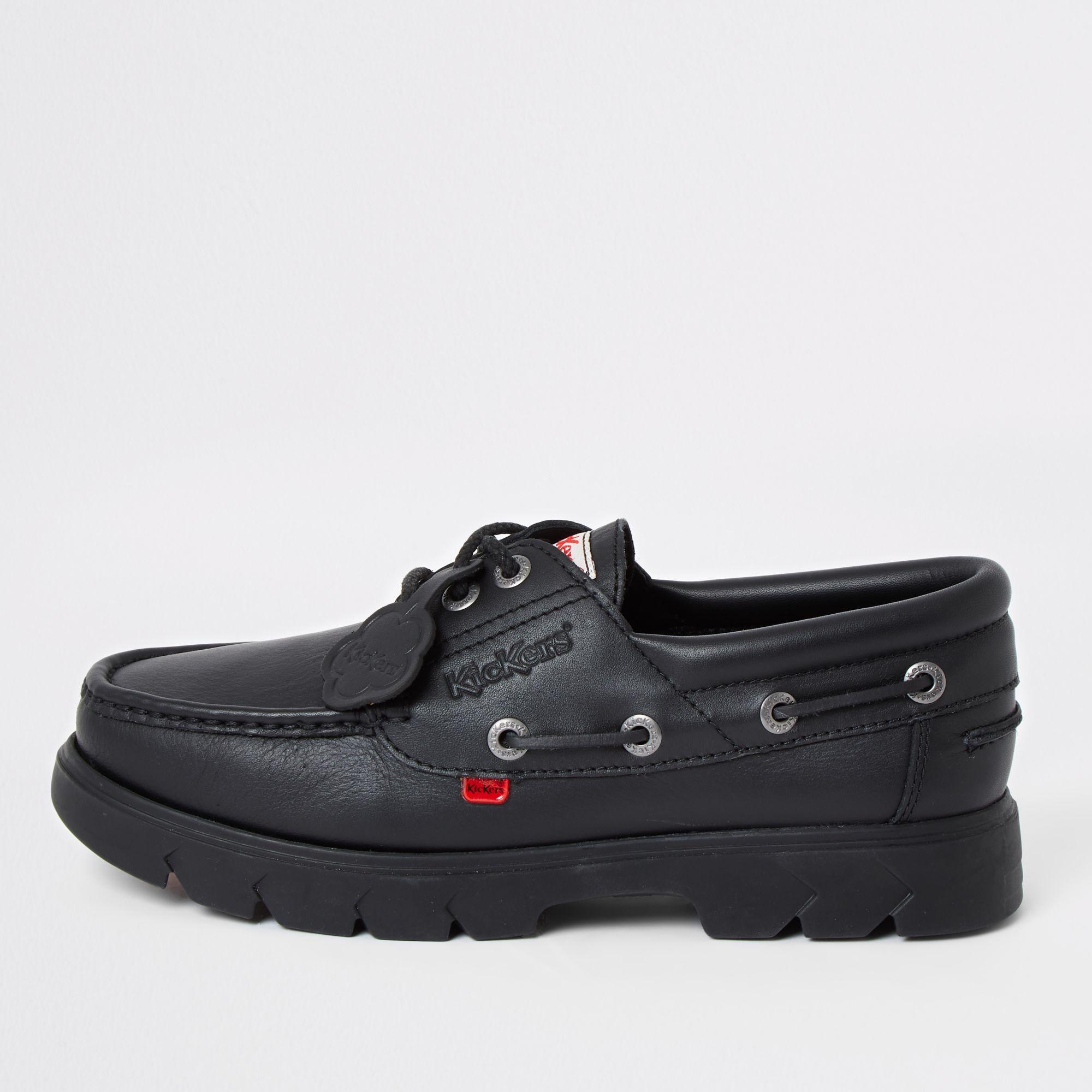 kickers lennon boat shoe brown