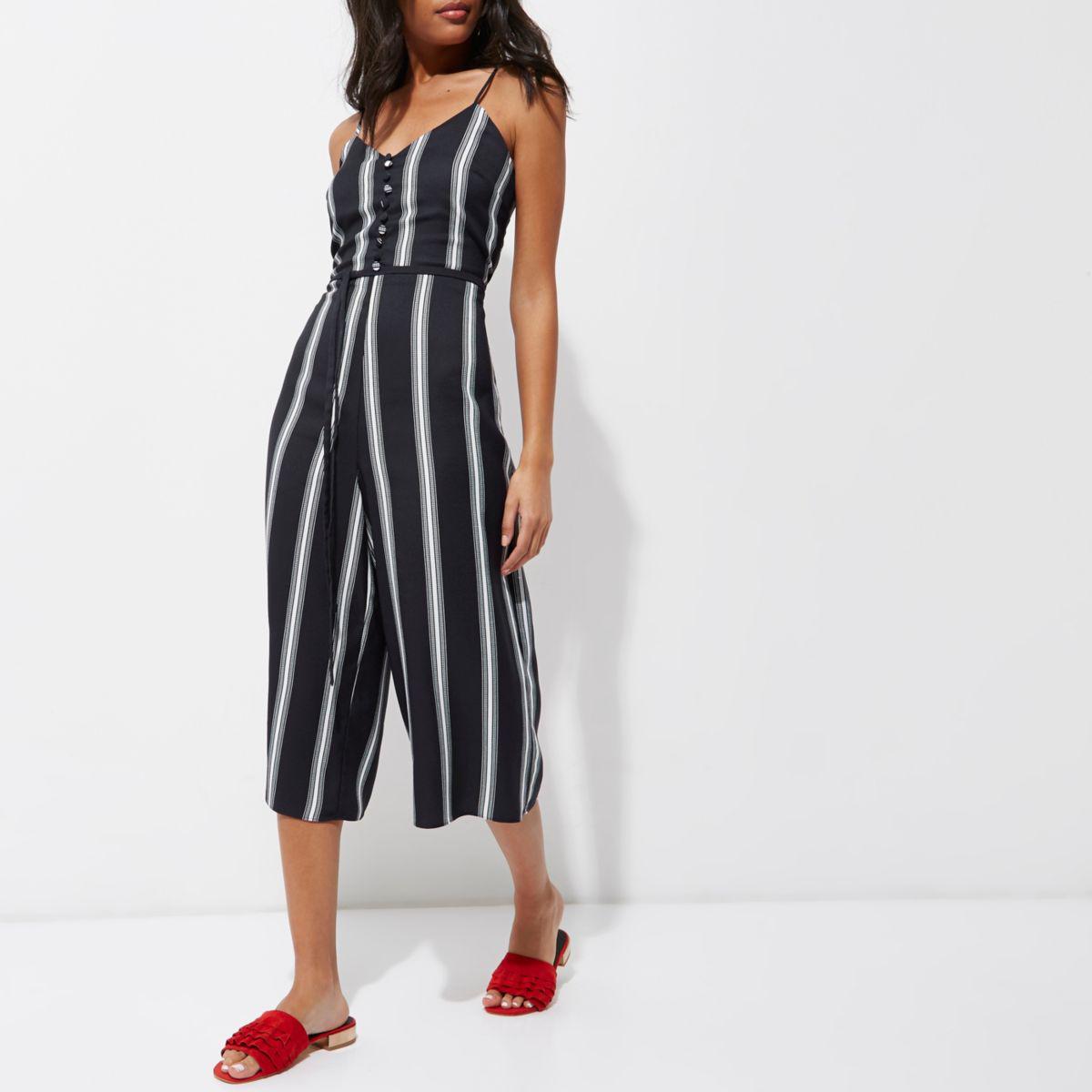 river island navy jumpsuit