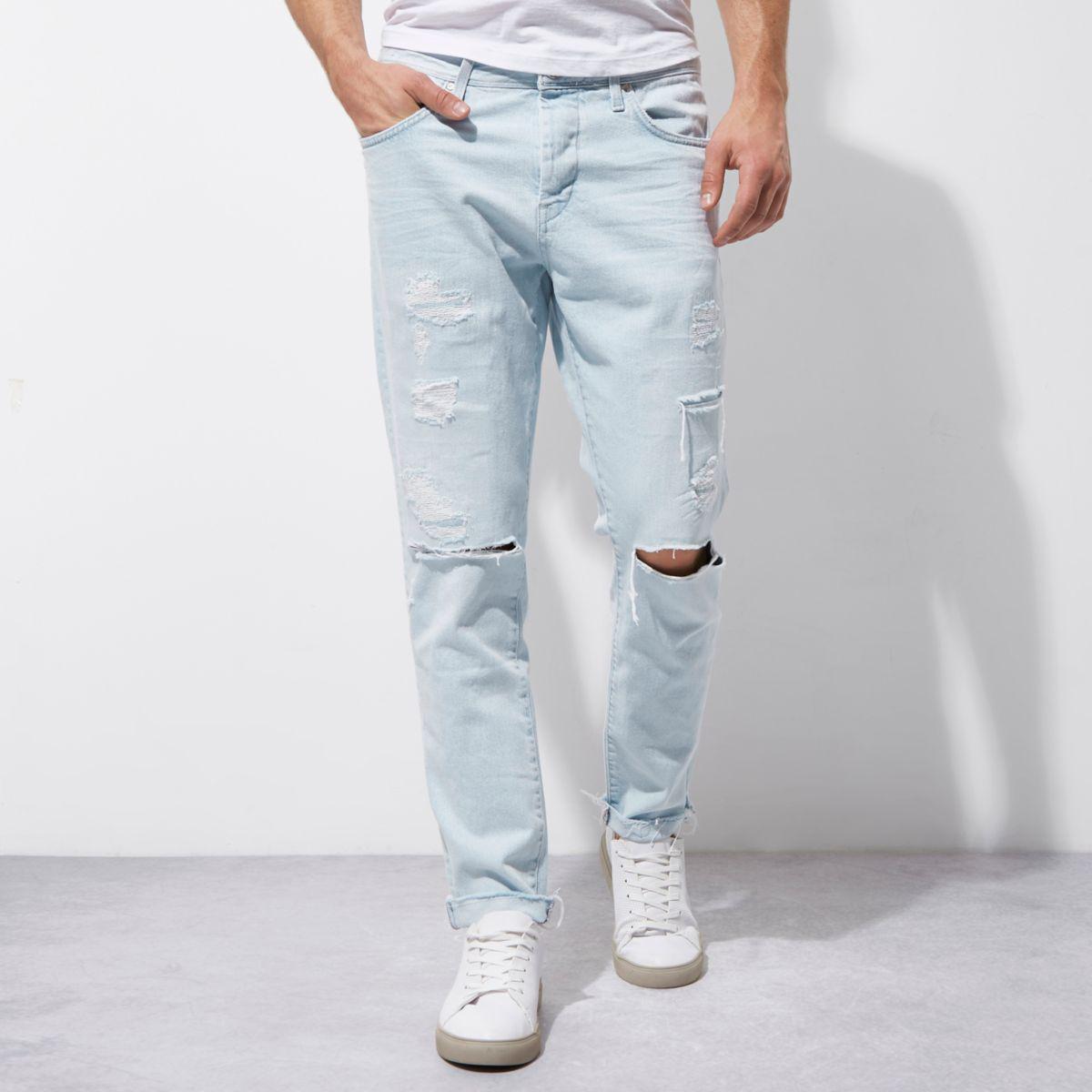 ripped loose fit jeans