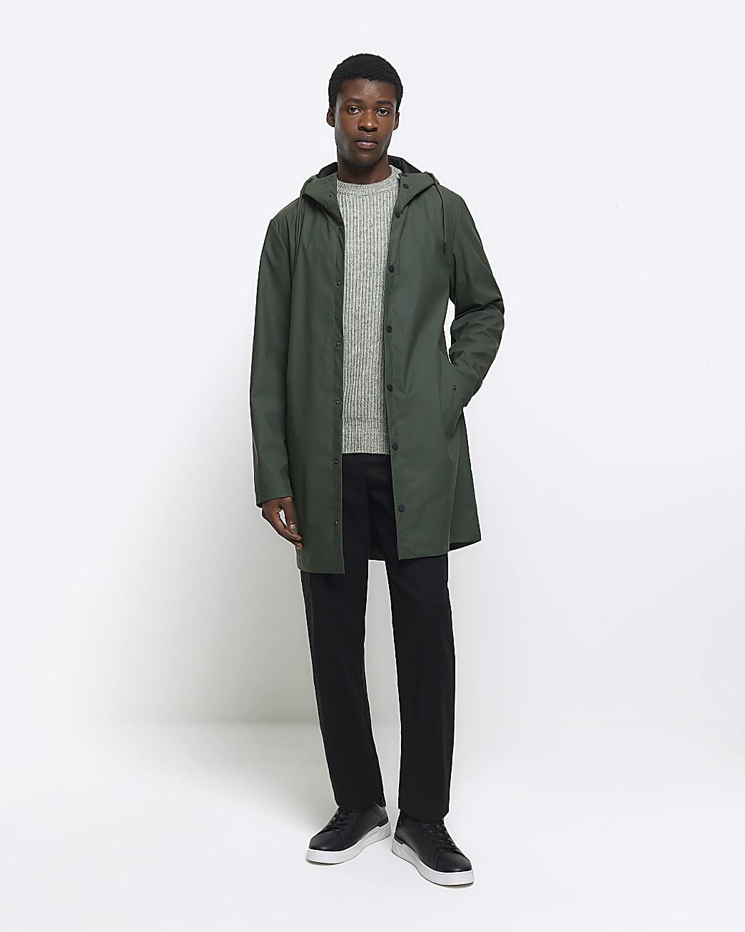 Mens overcoat river island sales