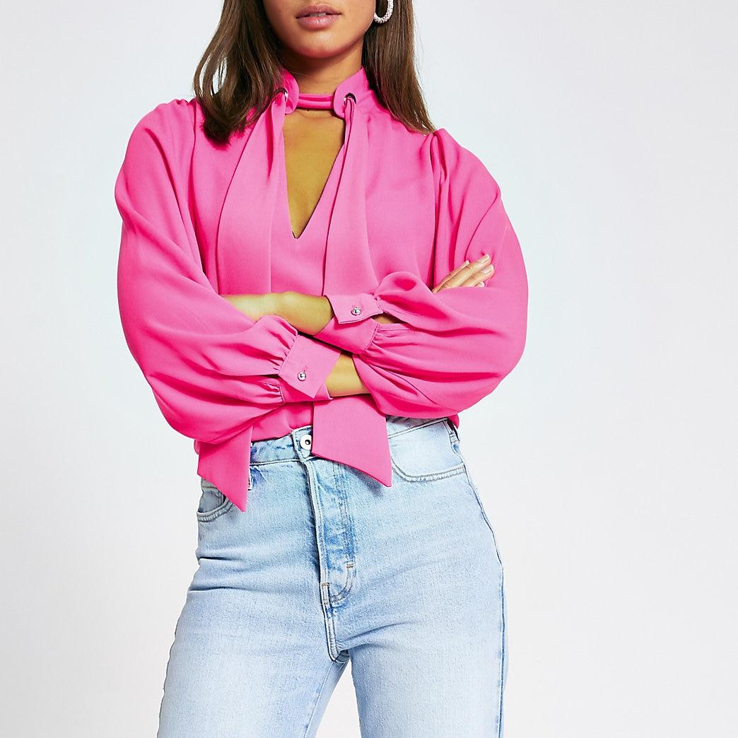 River Island Synthetic Bright Pink 