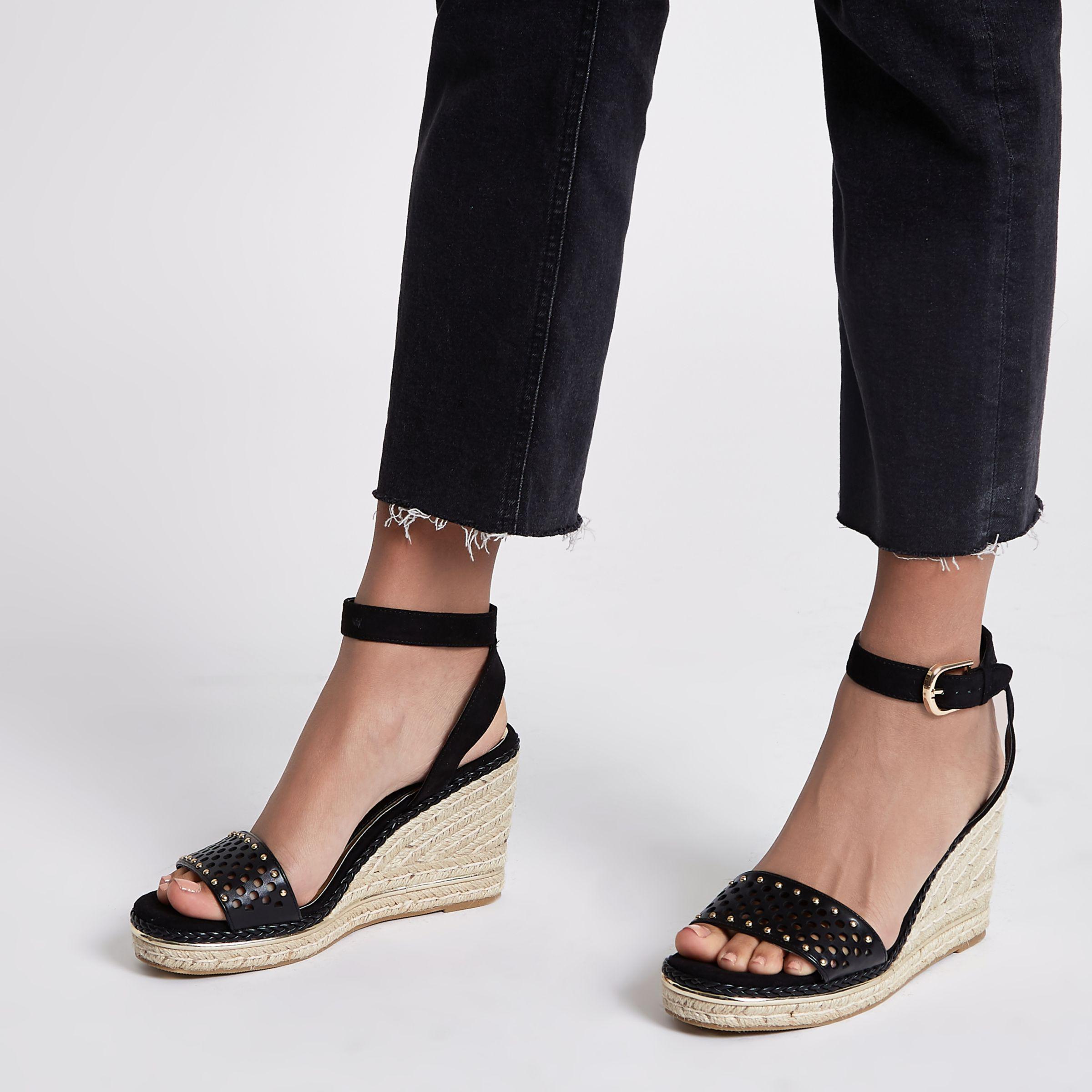 river island studded wedges