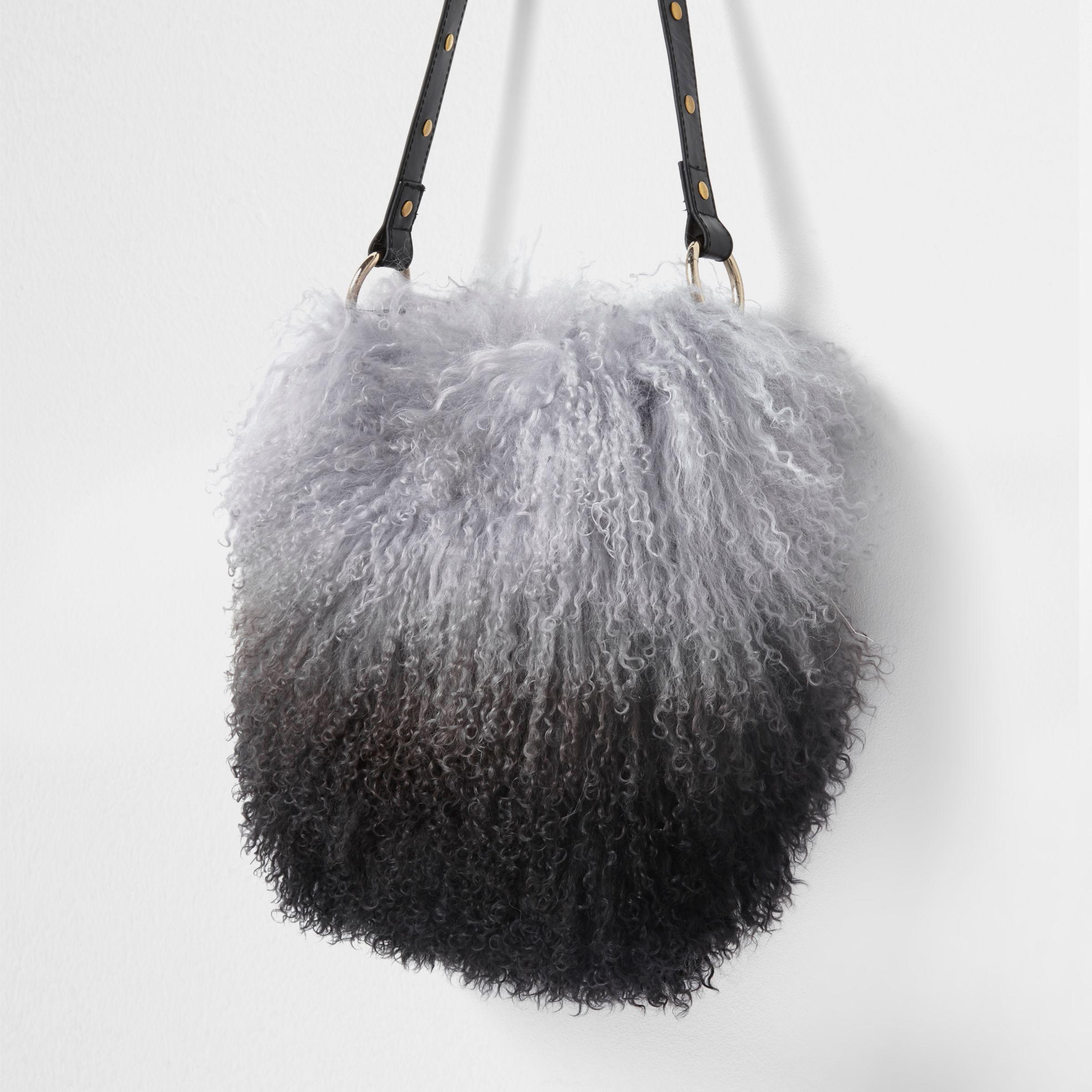 mongolian fur bag