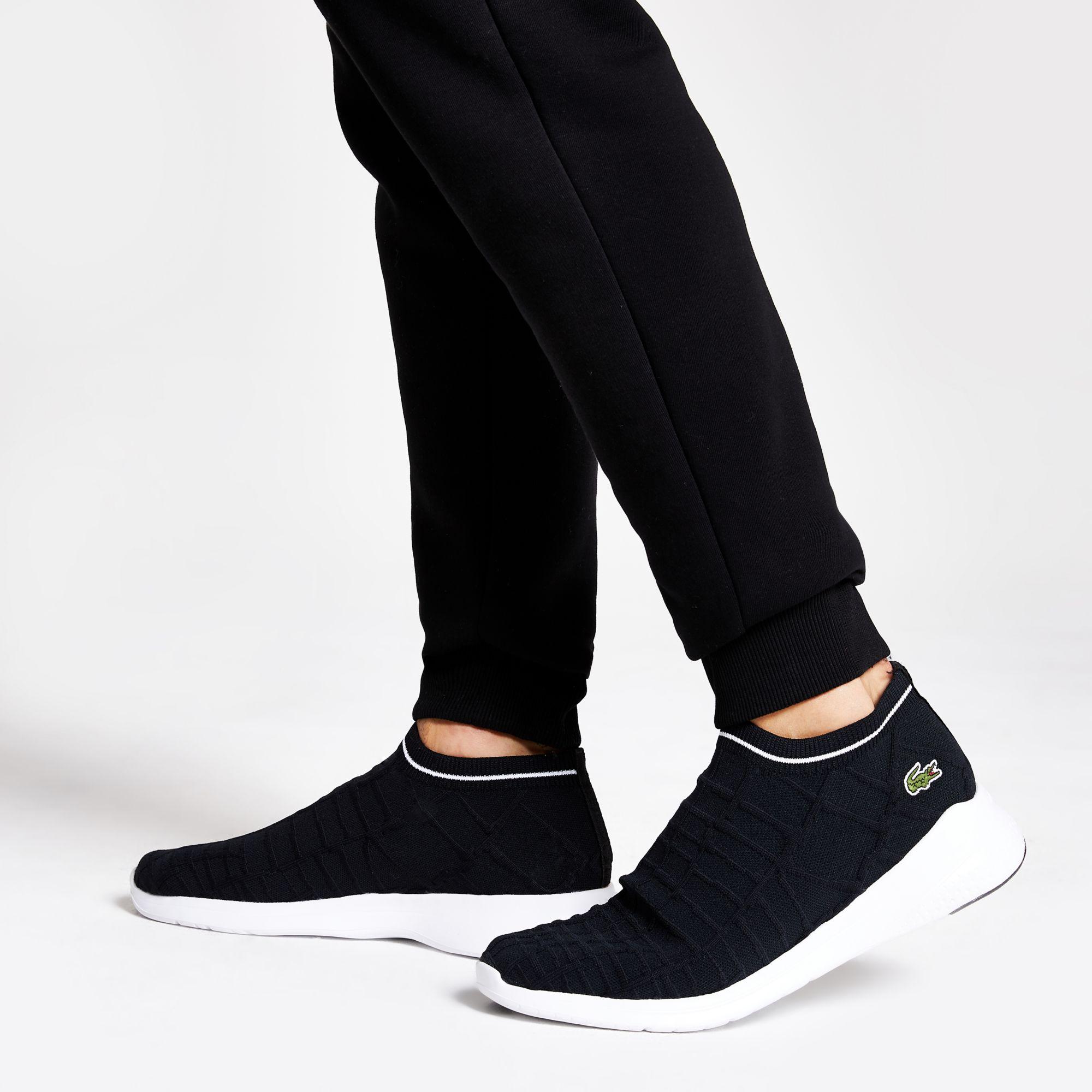 lacoste fit sock trainers