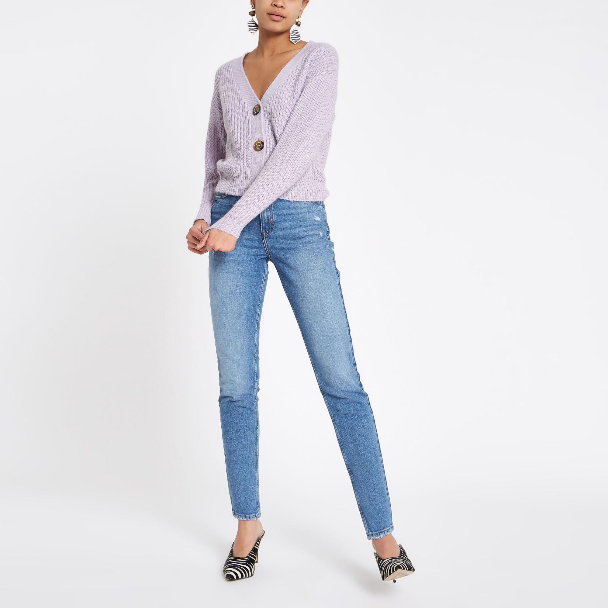 river island lilac cardigan