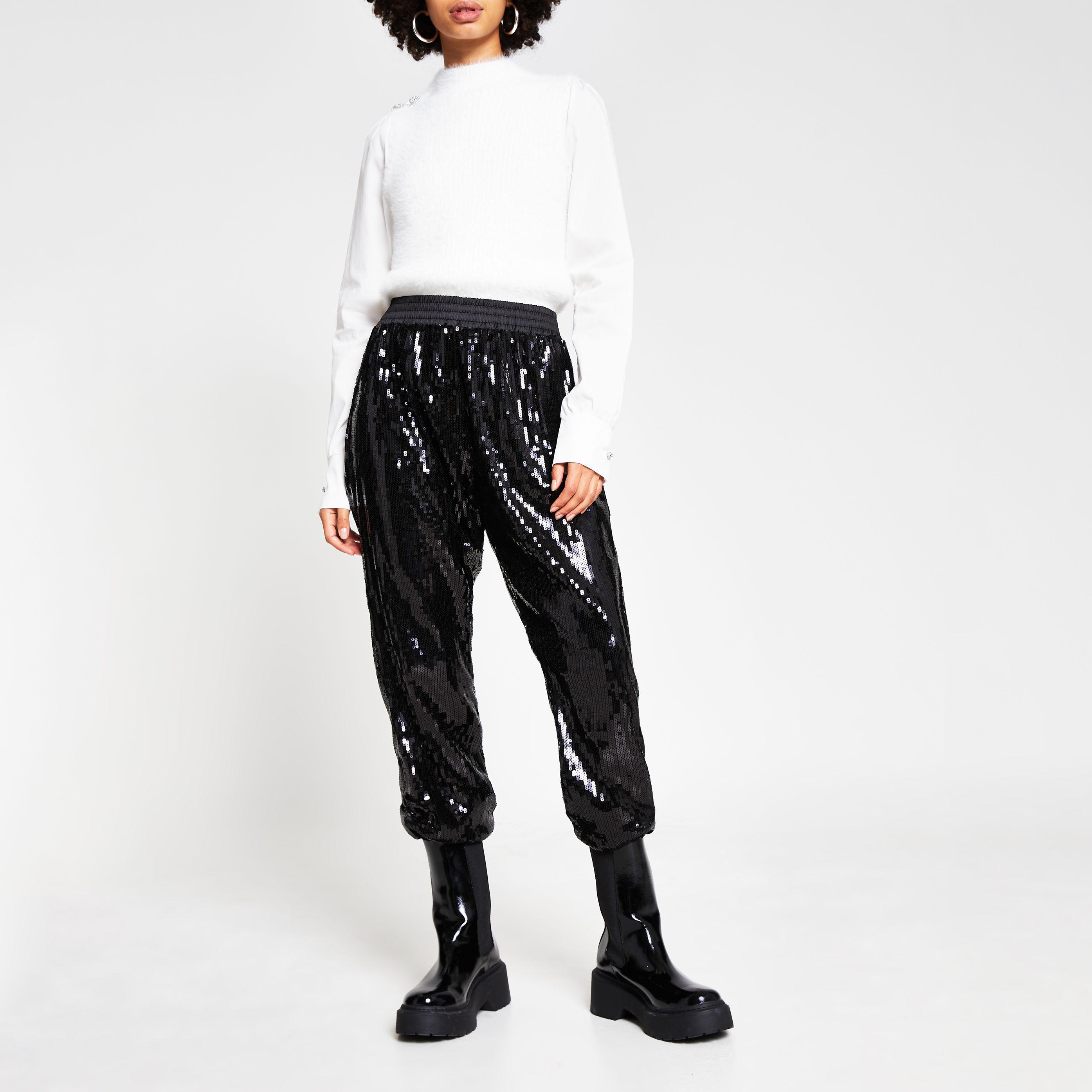 River island sequin joggers Clearance