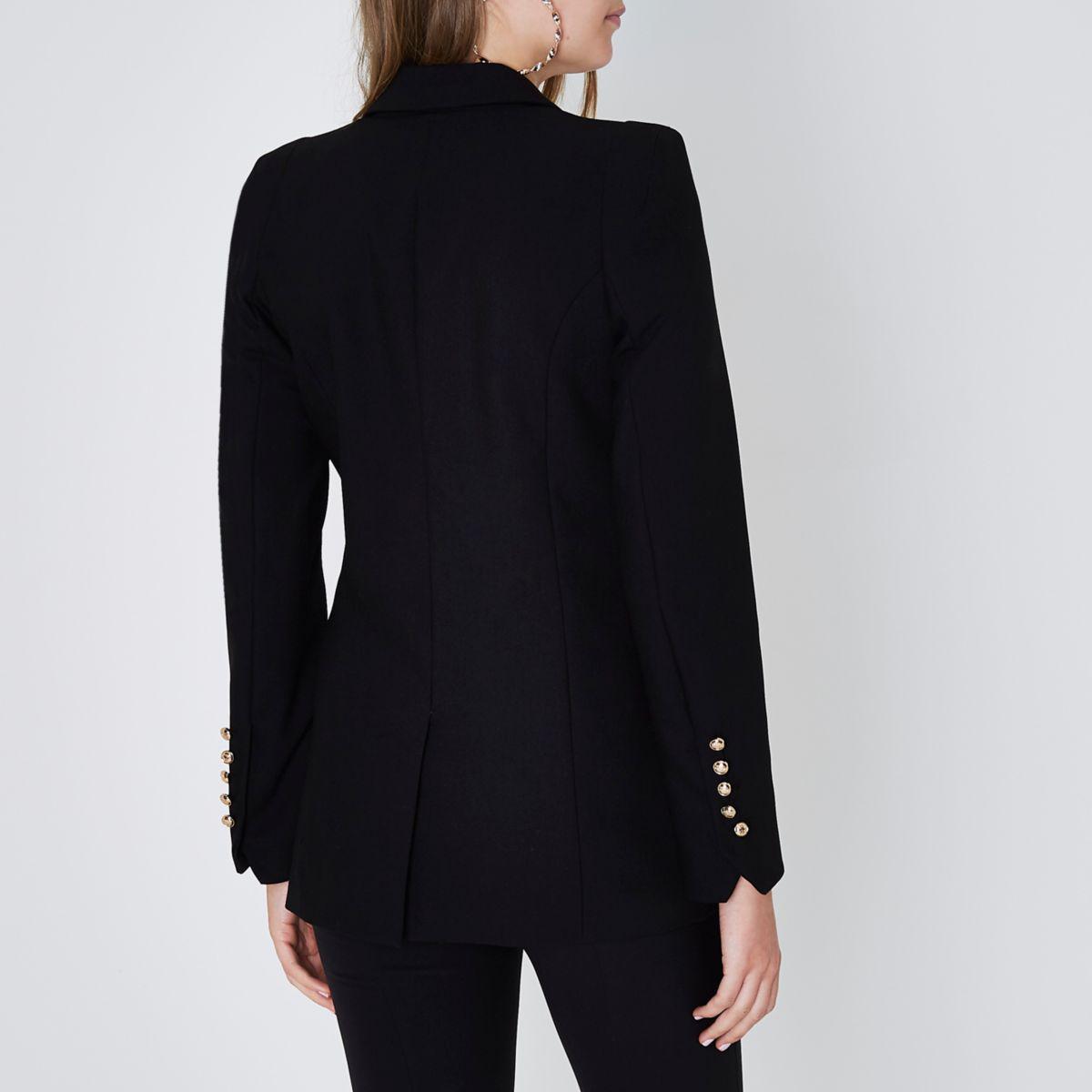 river island black blazer
