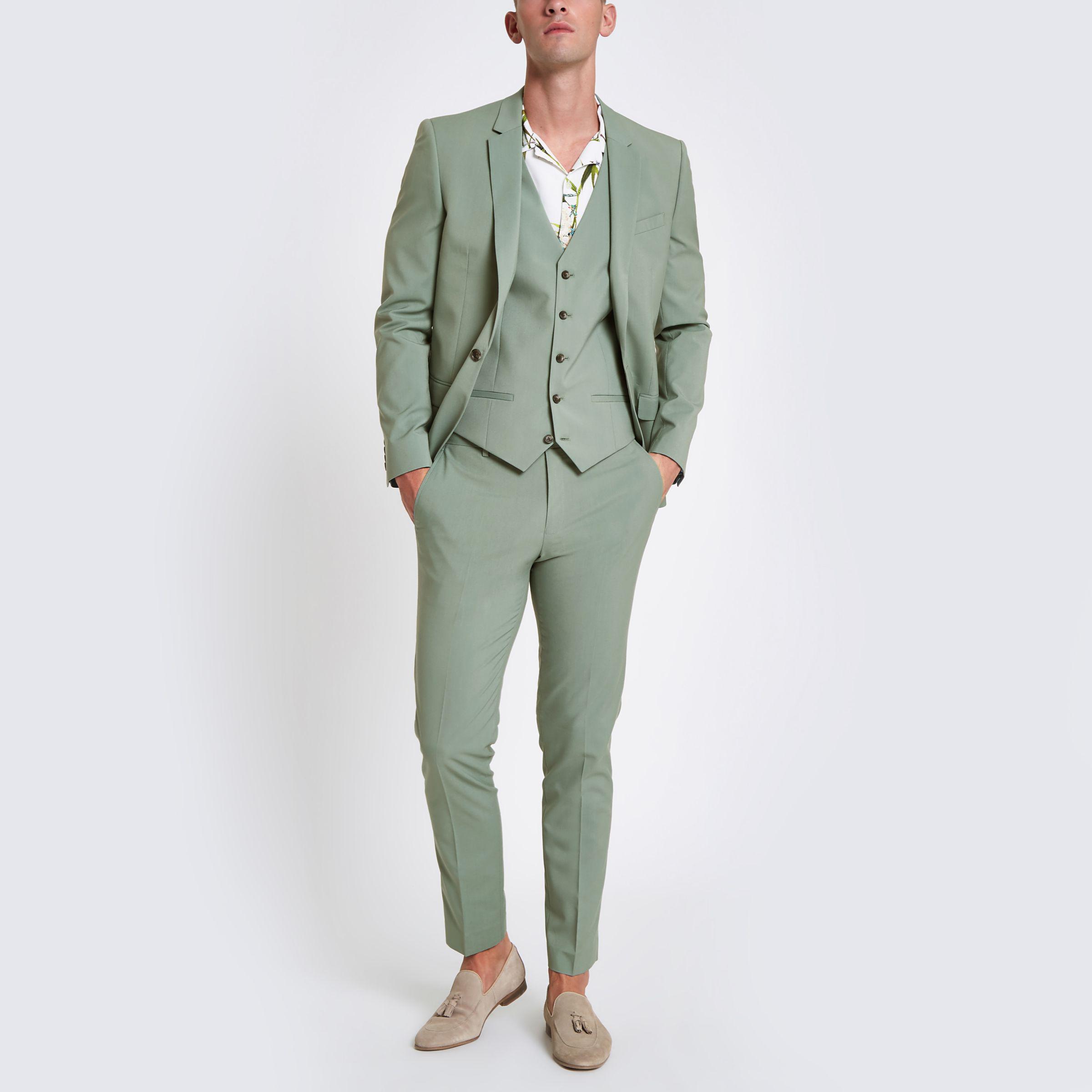 mint green suit for men