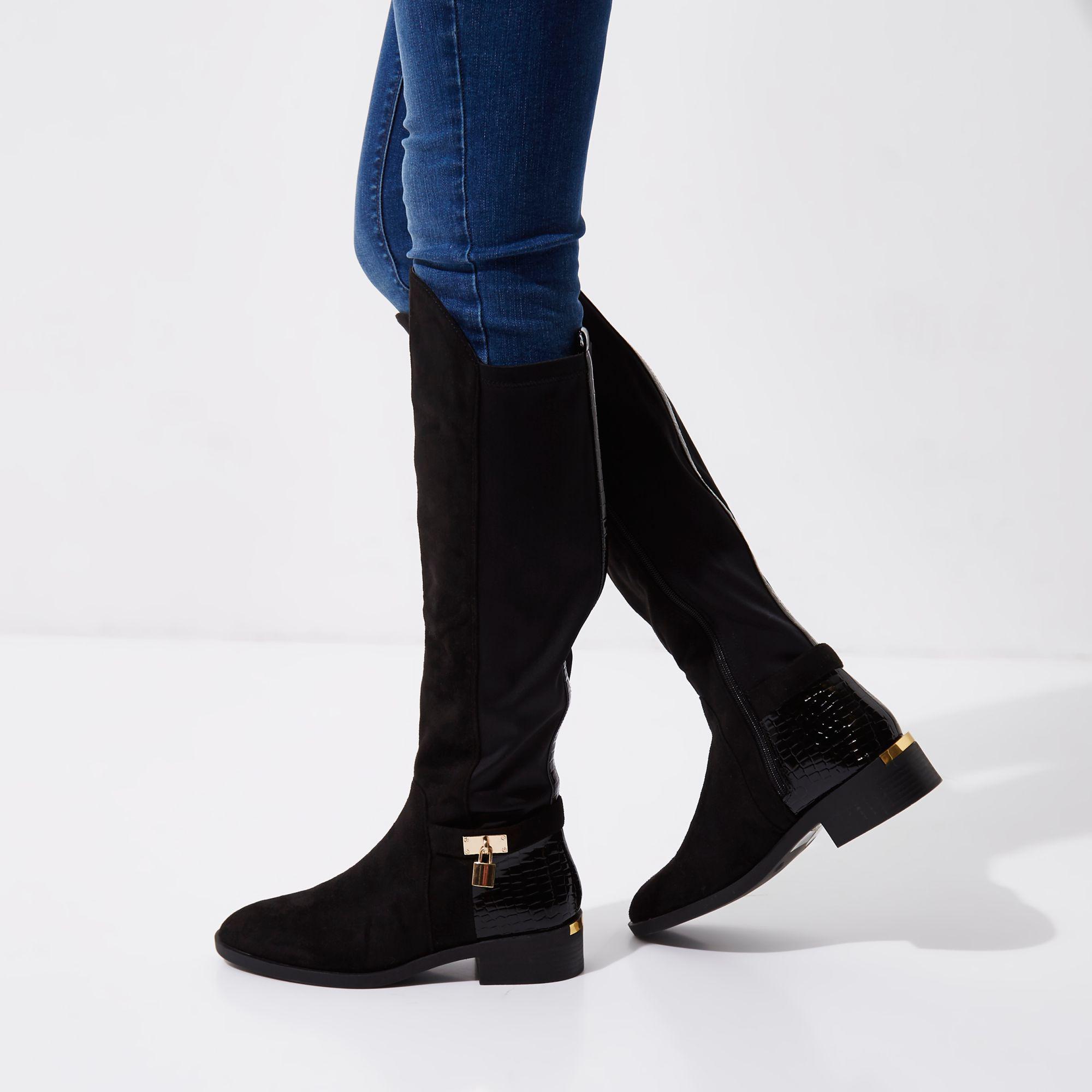 Knee High Riding Boots - Lyst
