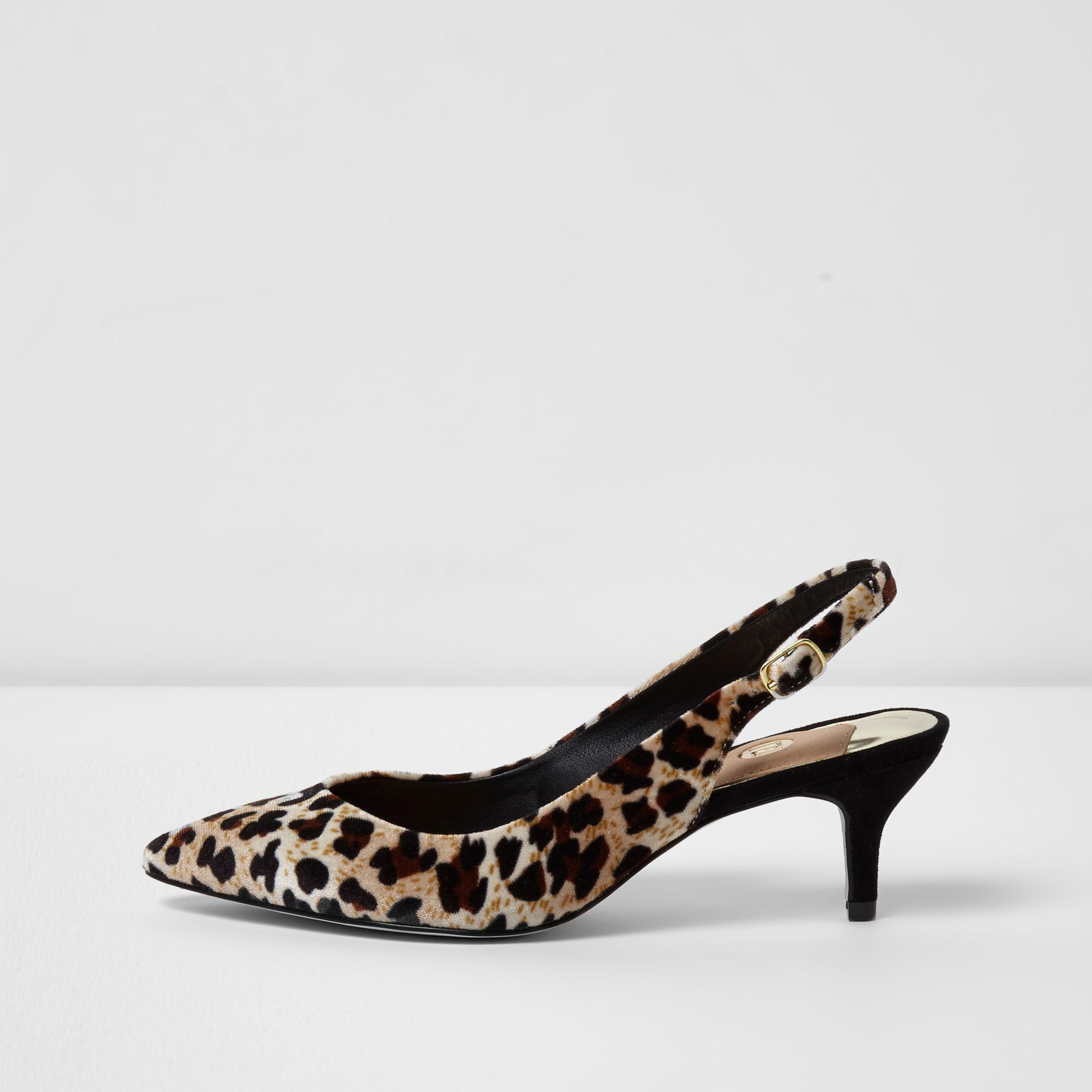 leopard slingback shoes