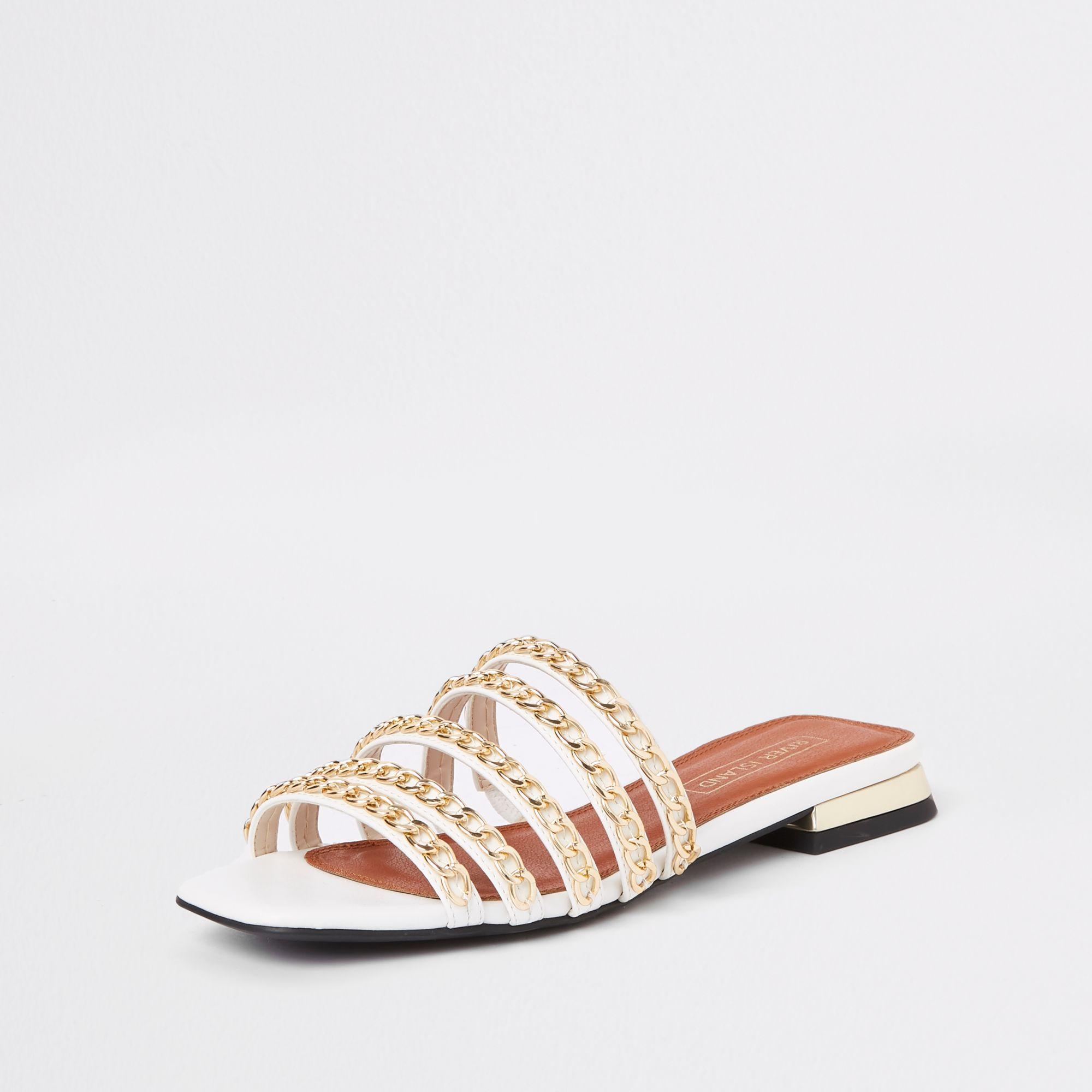 tan chain mule