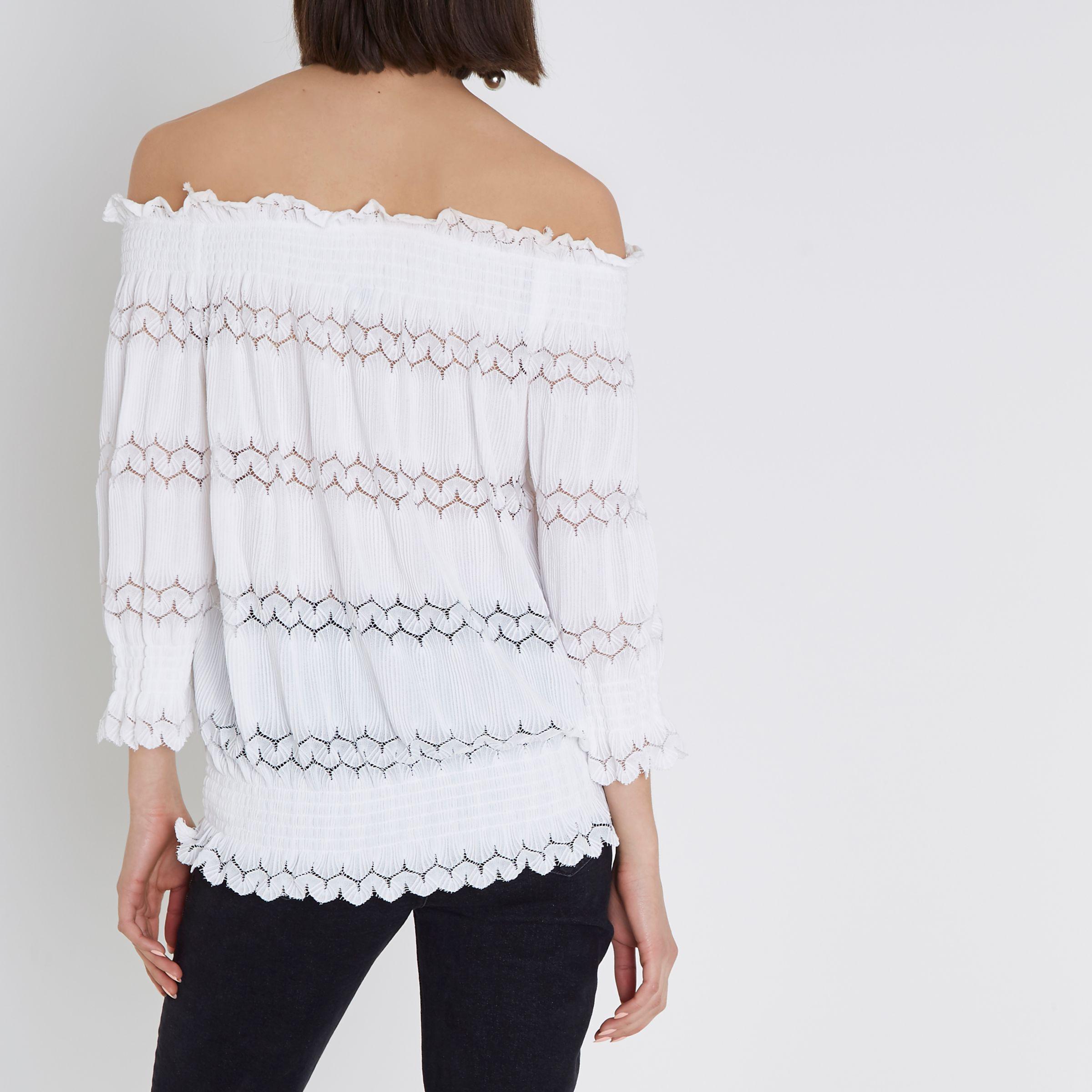 river island lace top