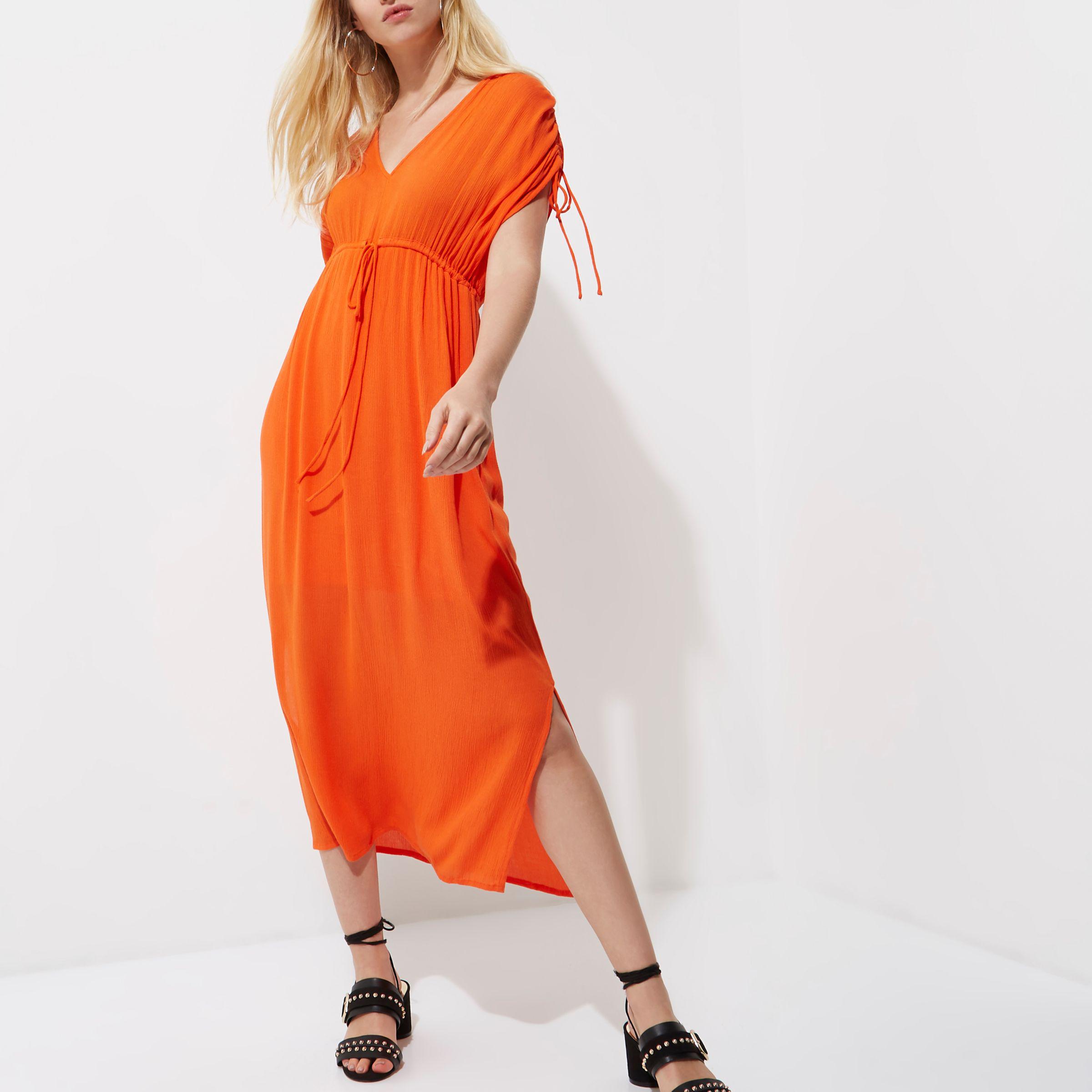 River island orange maxi dress Clearance