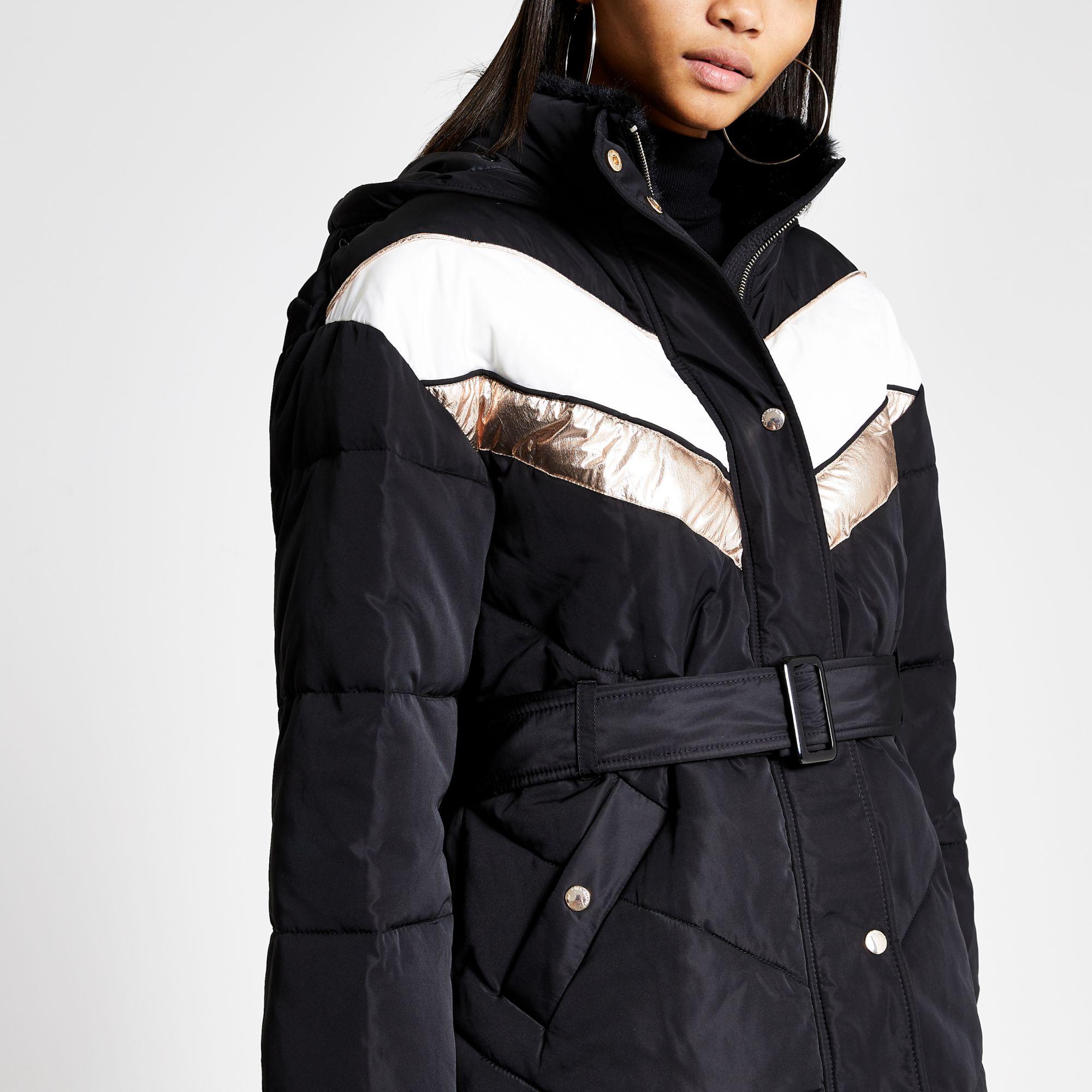 River island chevron coat Clearance