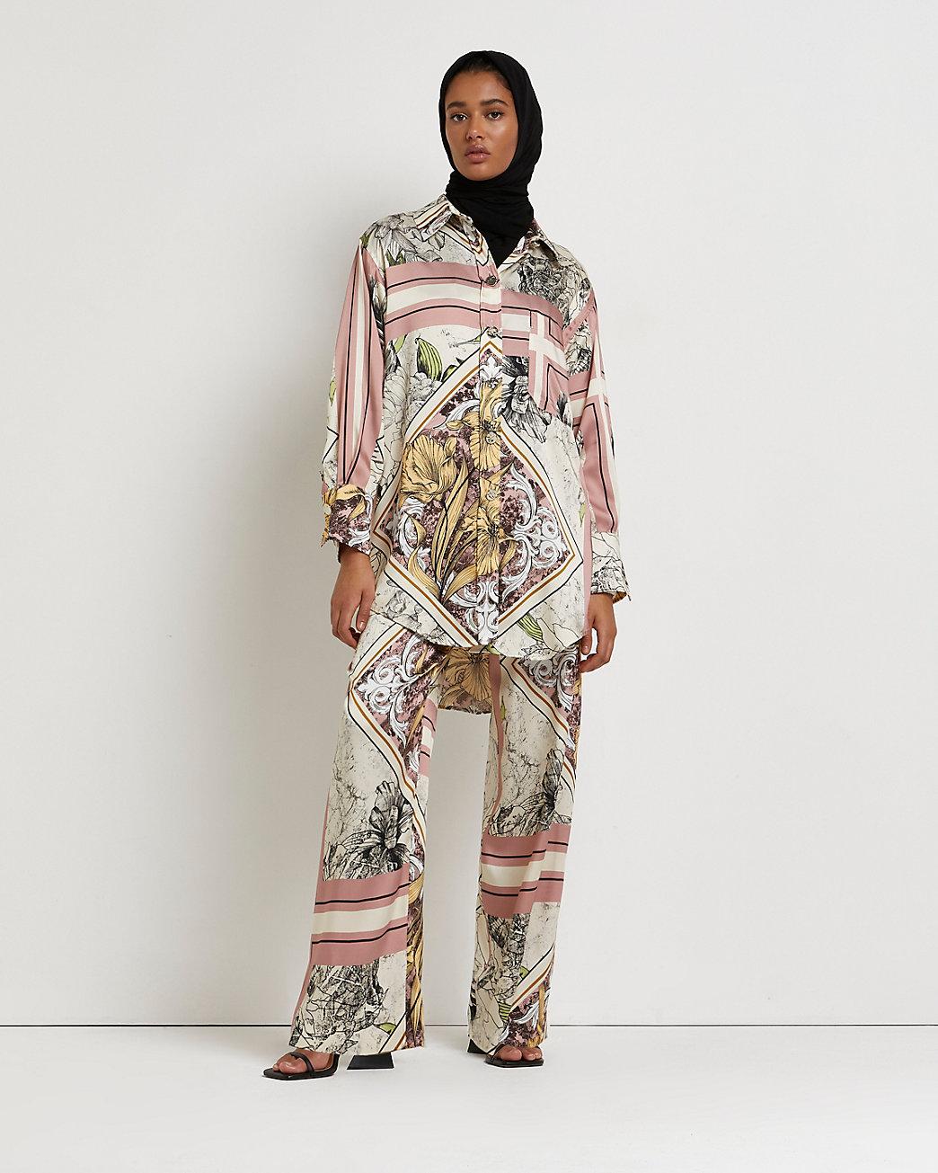 Wide Leg Pleated Trousers | Lyst