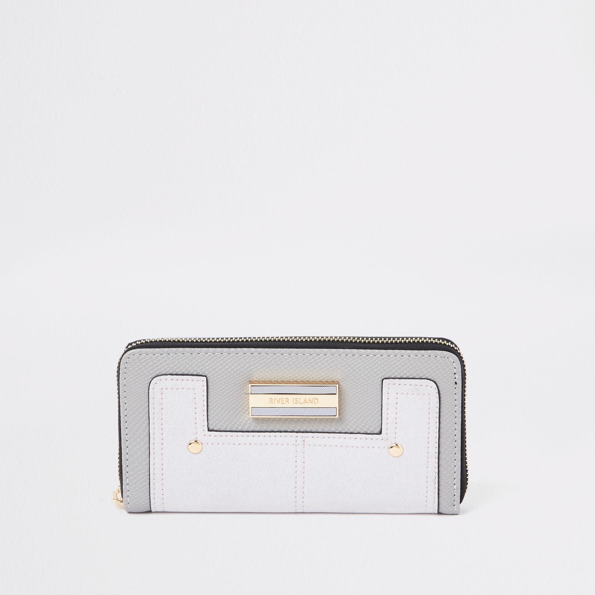 river island purse grey