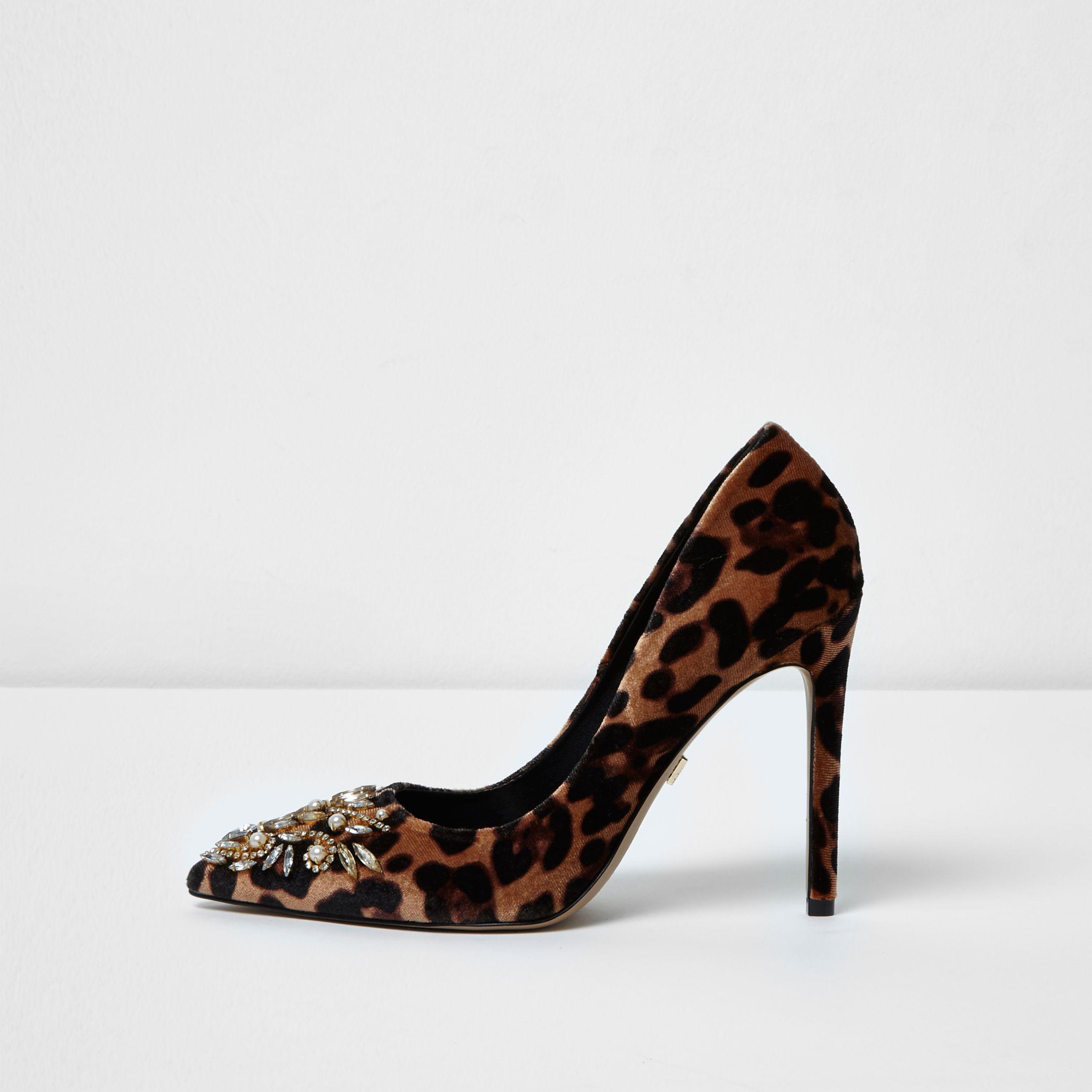 leopard court shoes