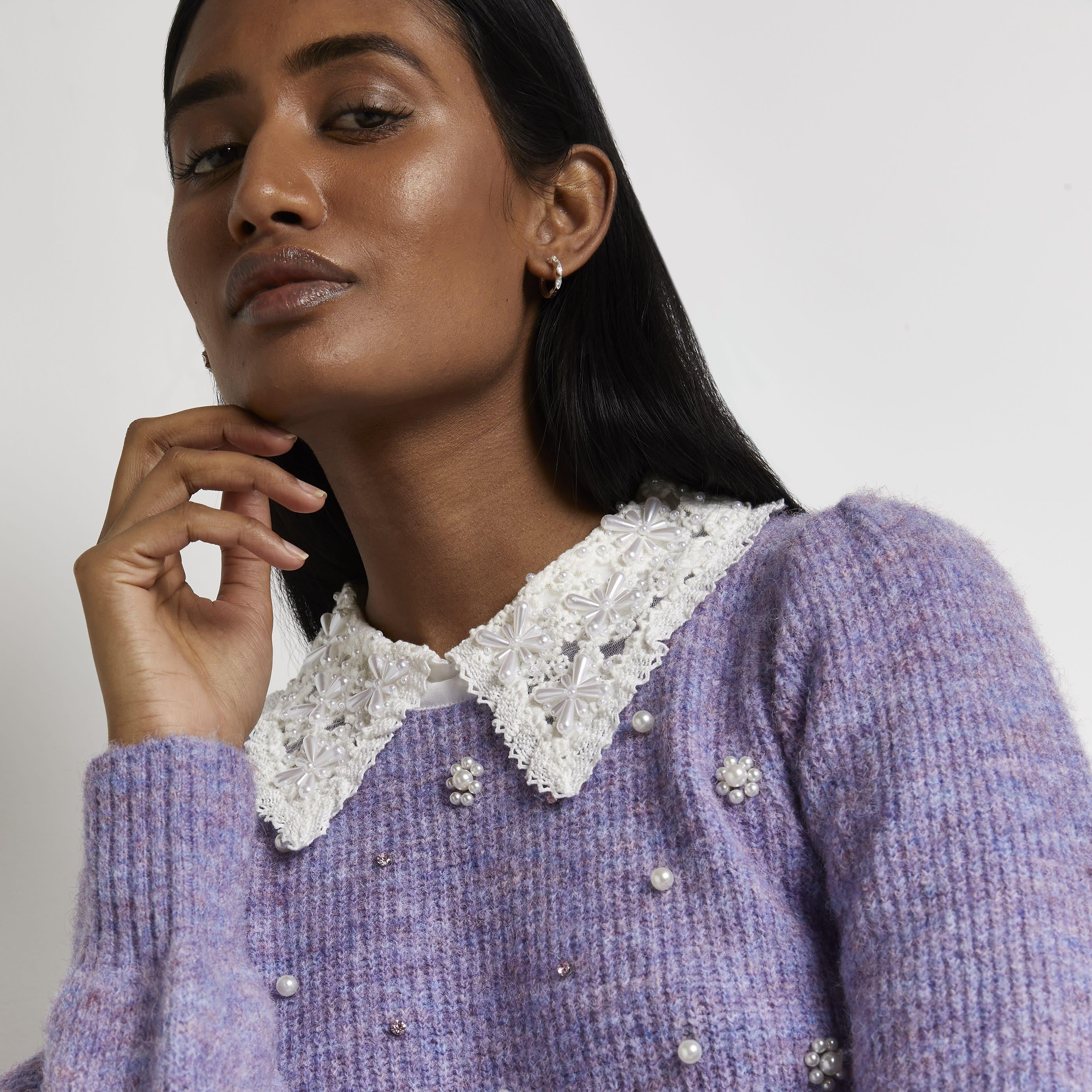 River island purple jumper outlet