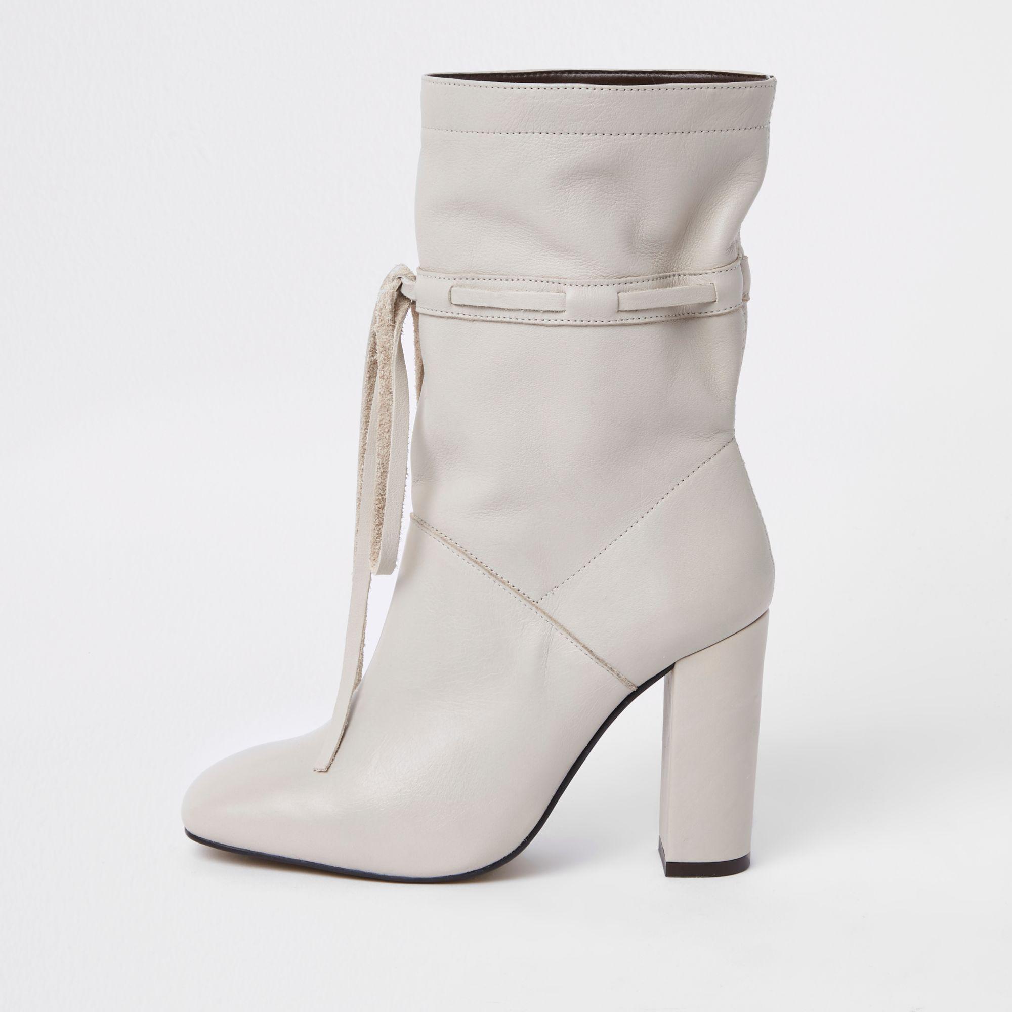 cream slouch boots