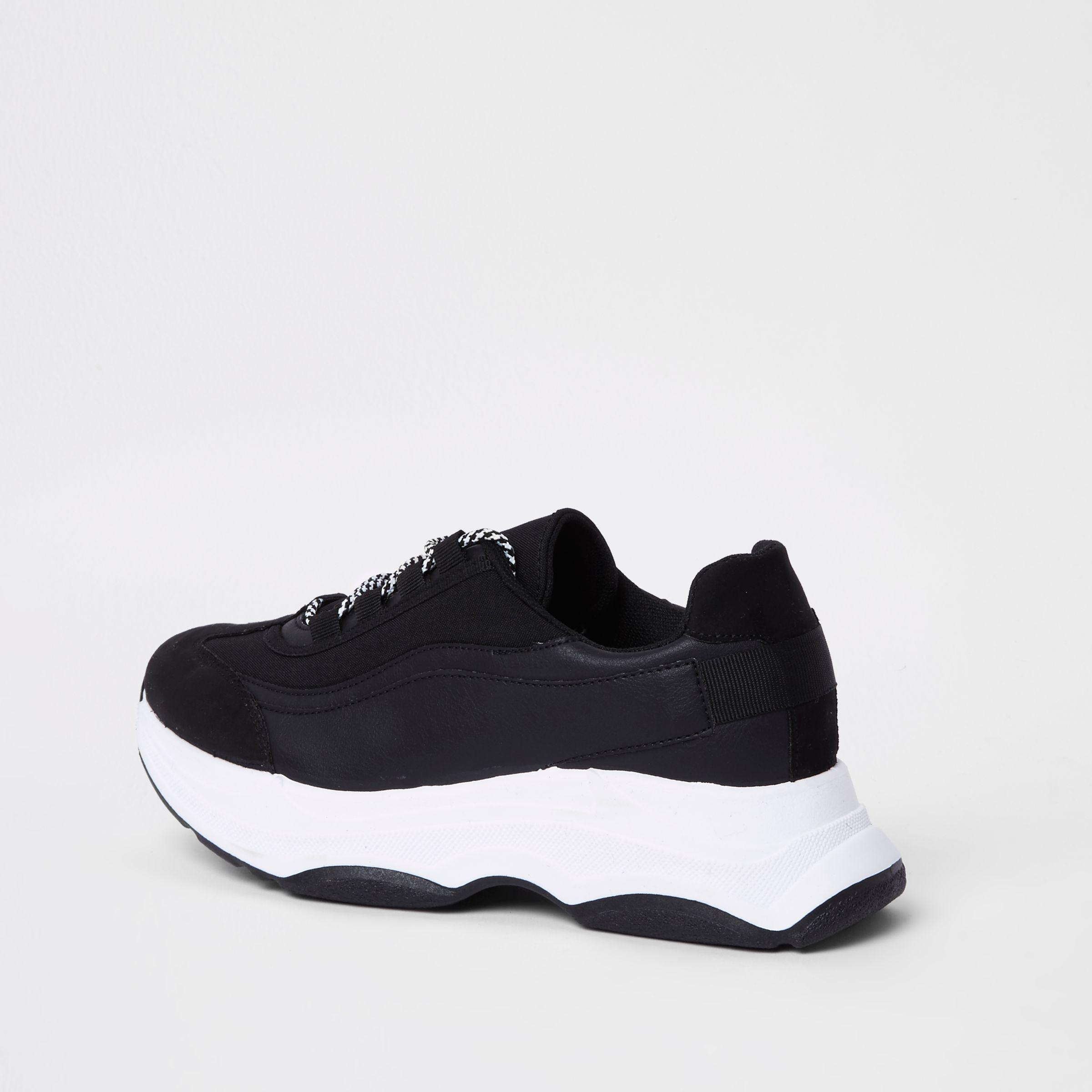 chunky platform lace up trainers