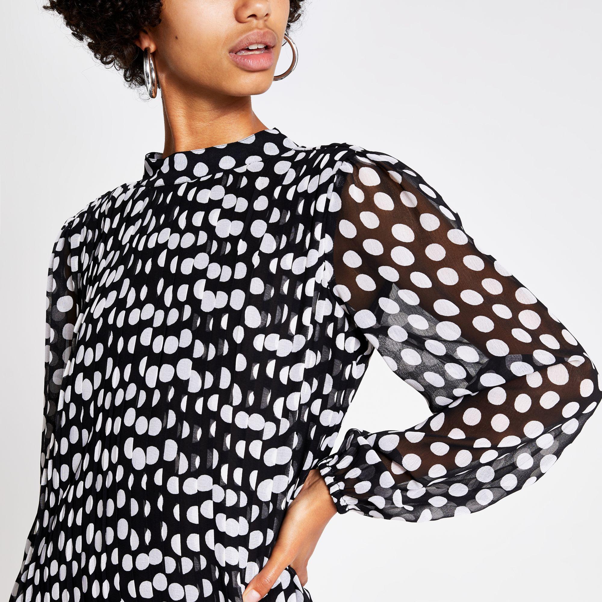 river island polka dress