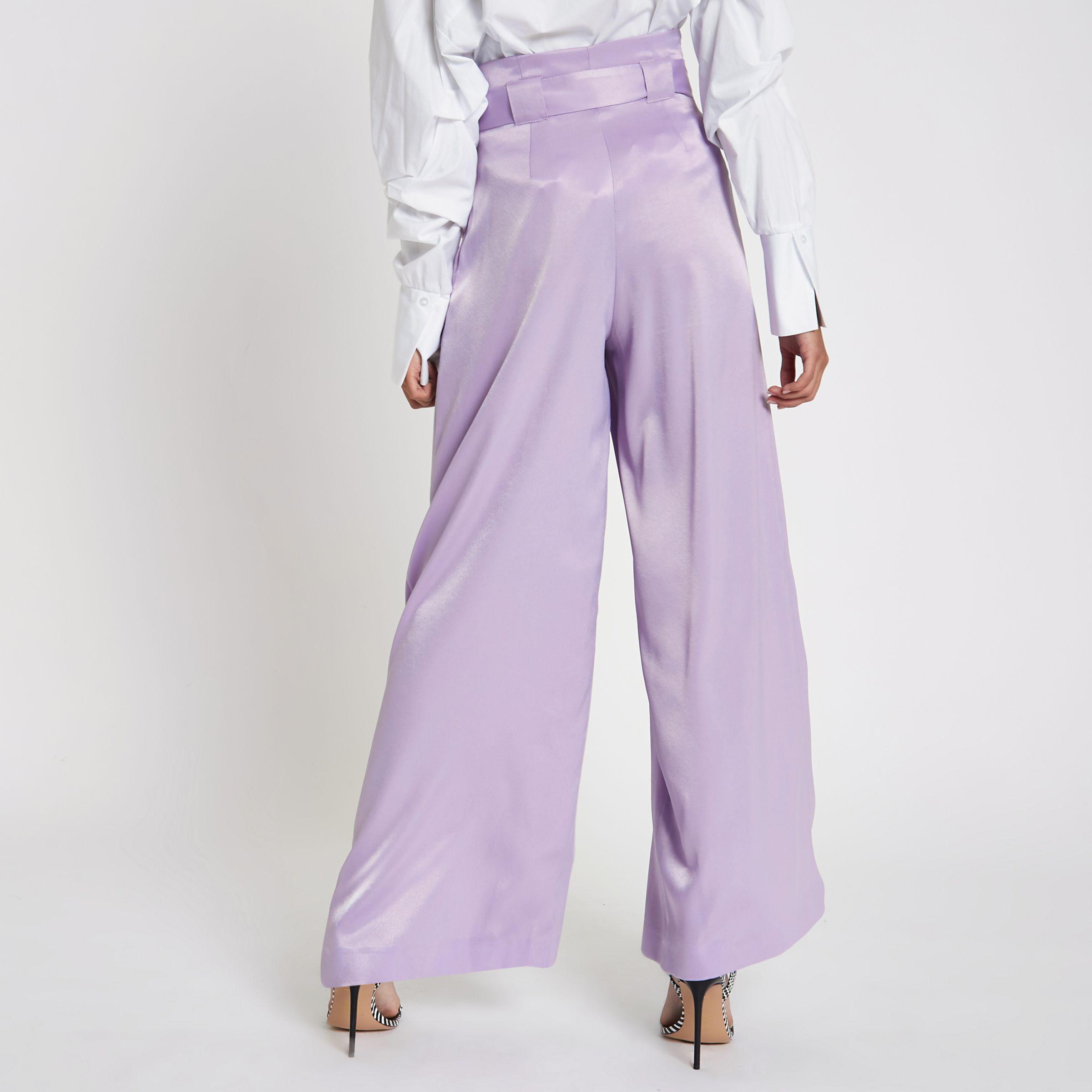 River Island Synthetic Purple Satin 