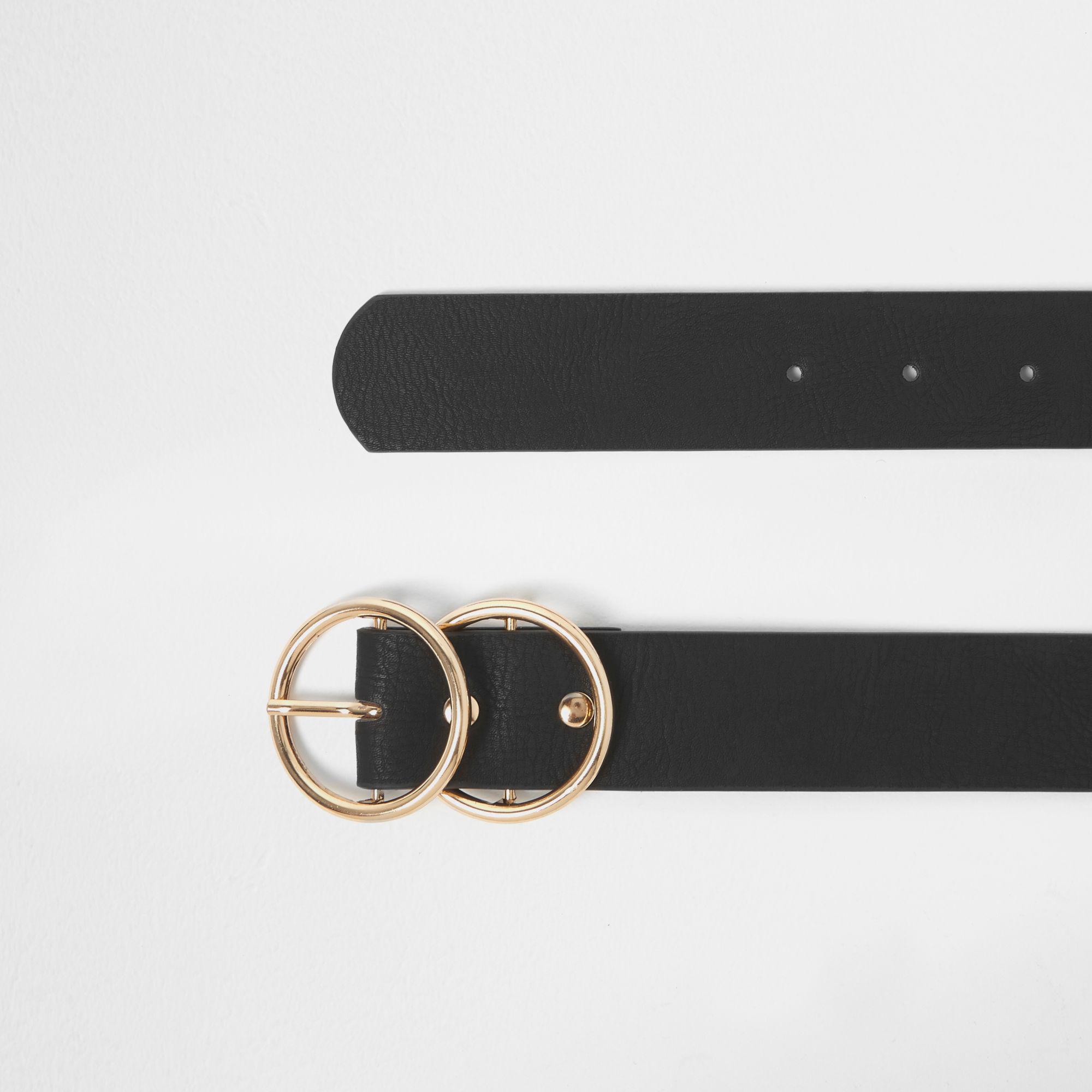 black ring belt