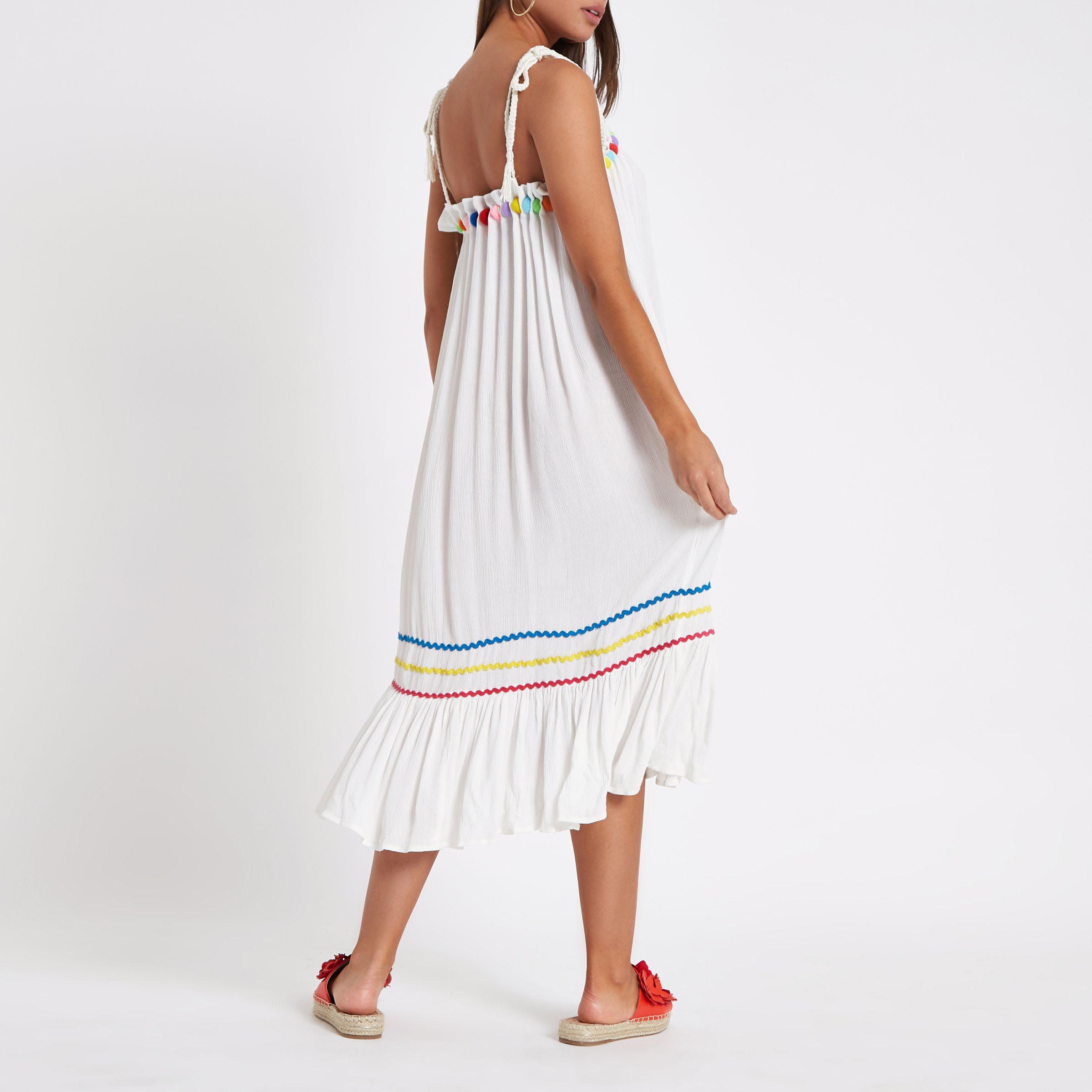 Buy > white midi beach dress > in stock