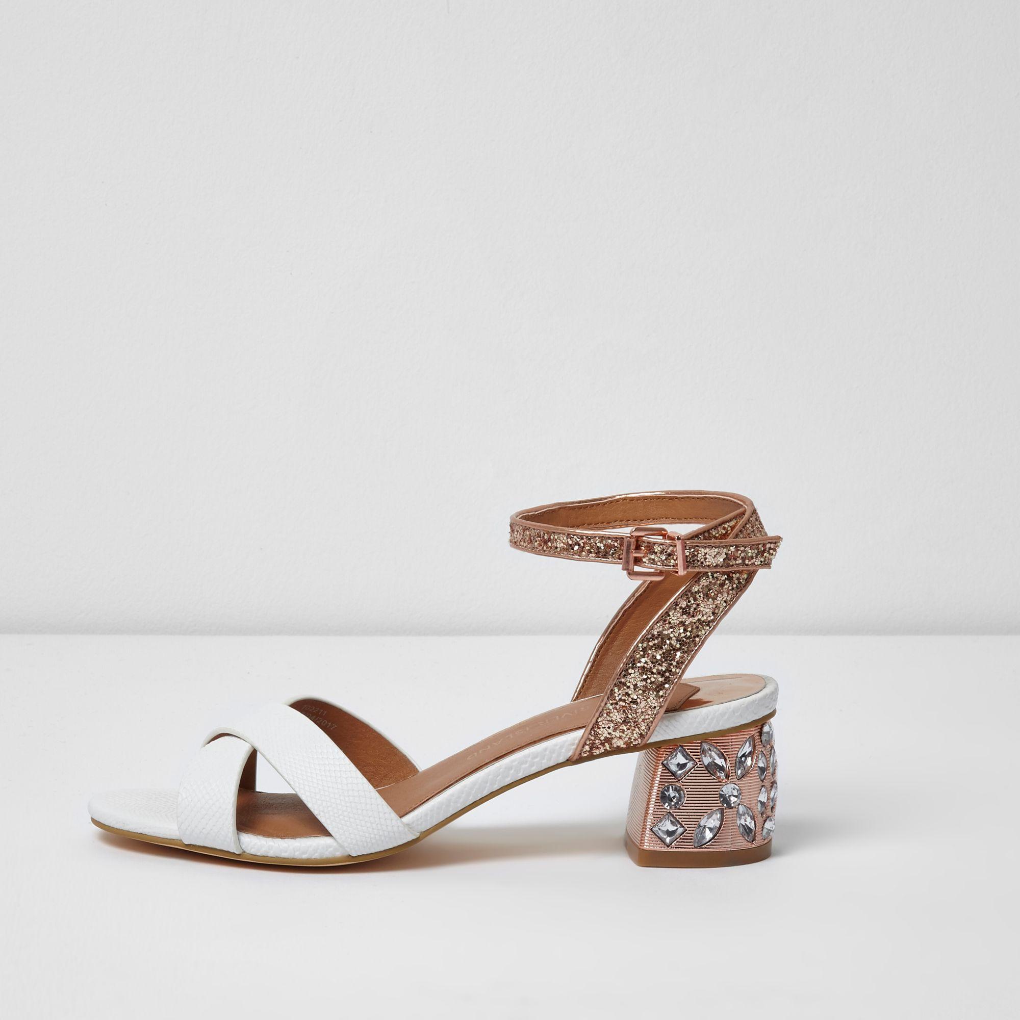 river island white stilettos