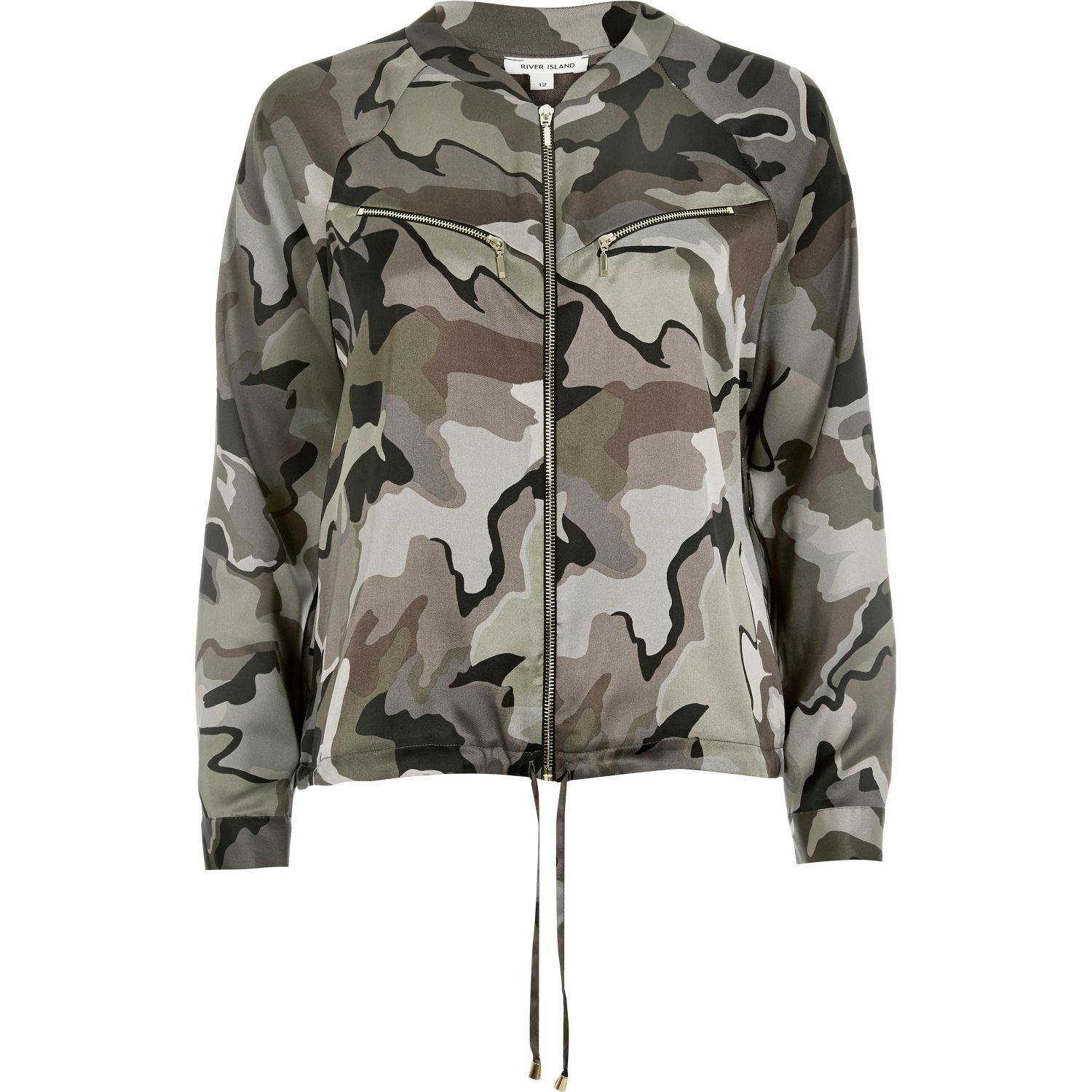 river island camouflage jacket