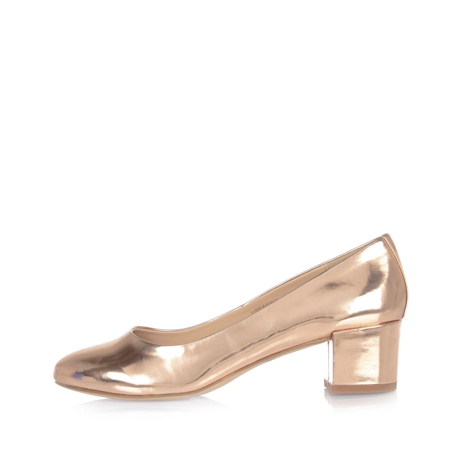 rose gold shoes river island