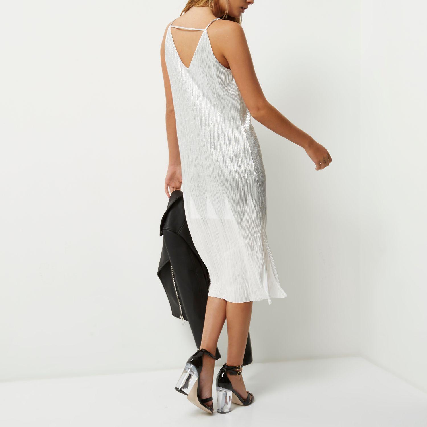 silver multiway dress