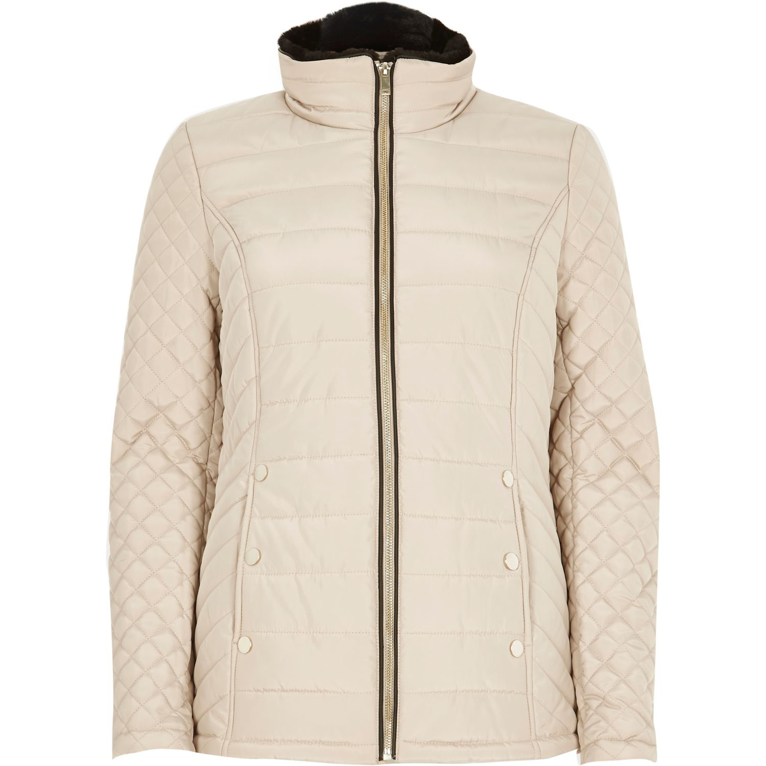 womens quilted jacket river island womens quilted jacket river island