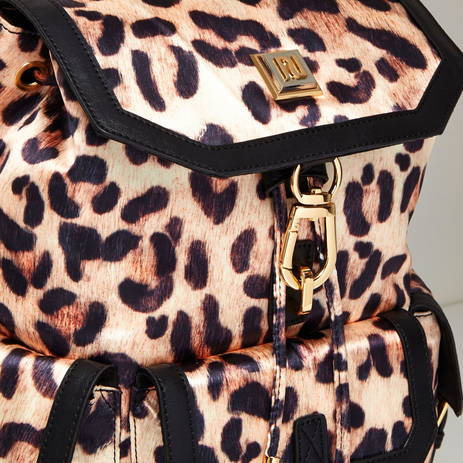 leopard print backpack river island