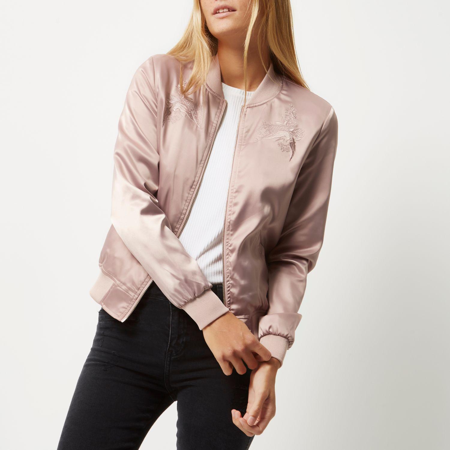 vans pink bomber jacket