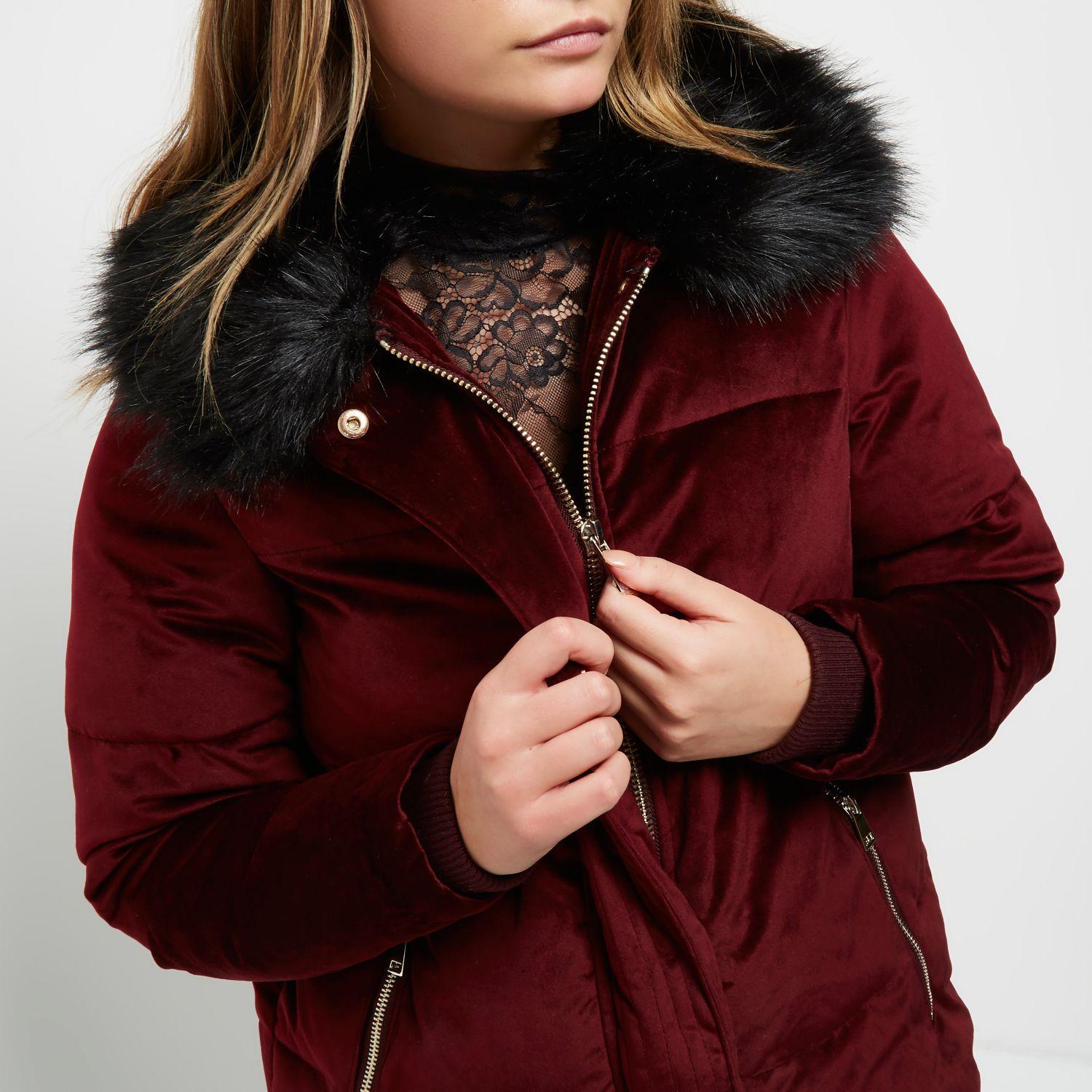 river island burgundy bolsa