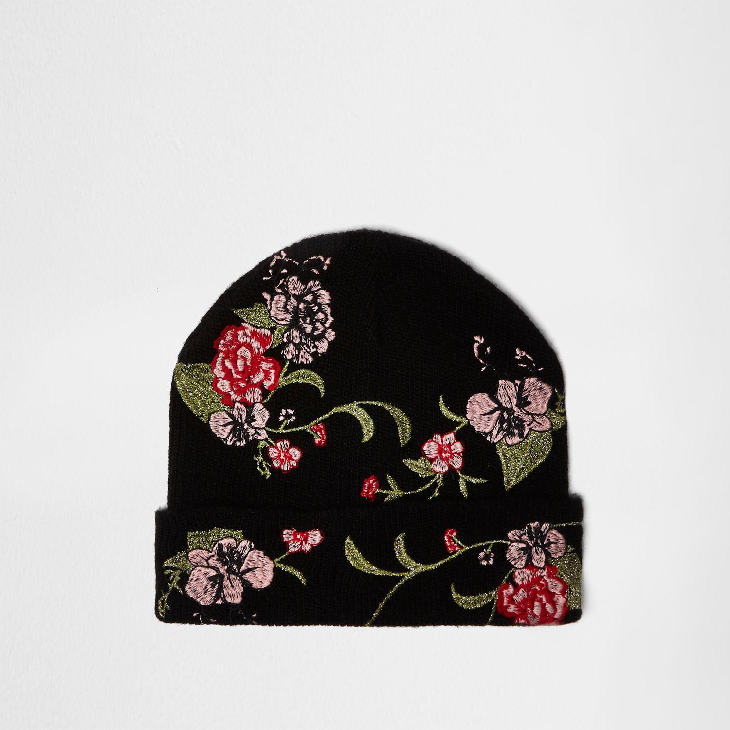 embroidered beanie hats
