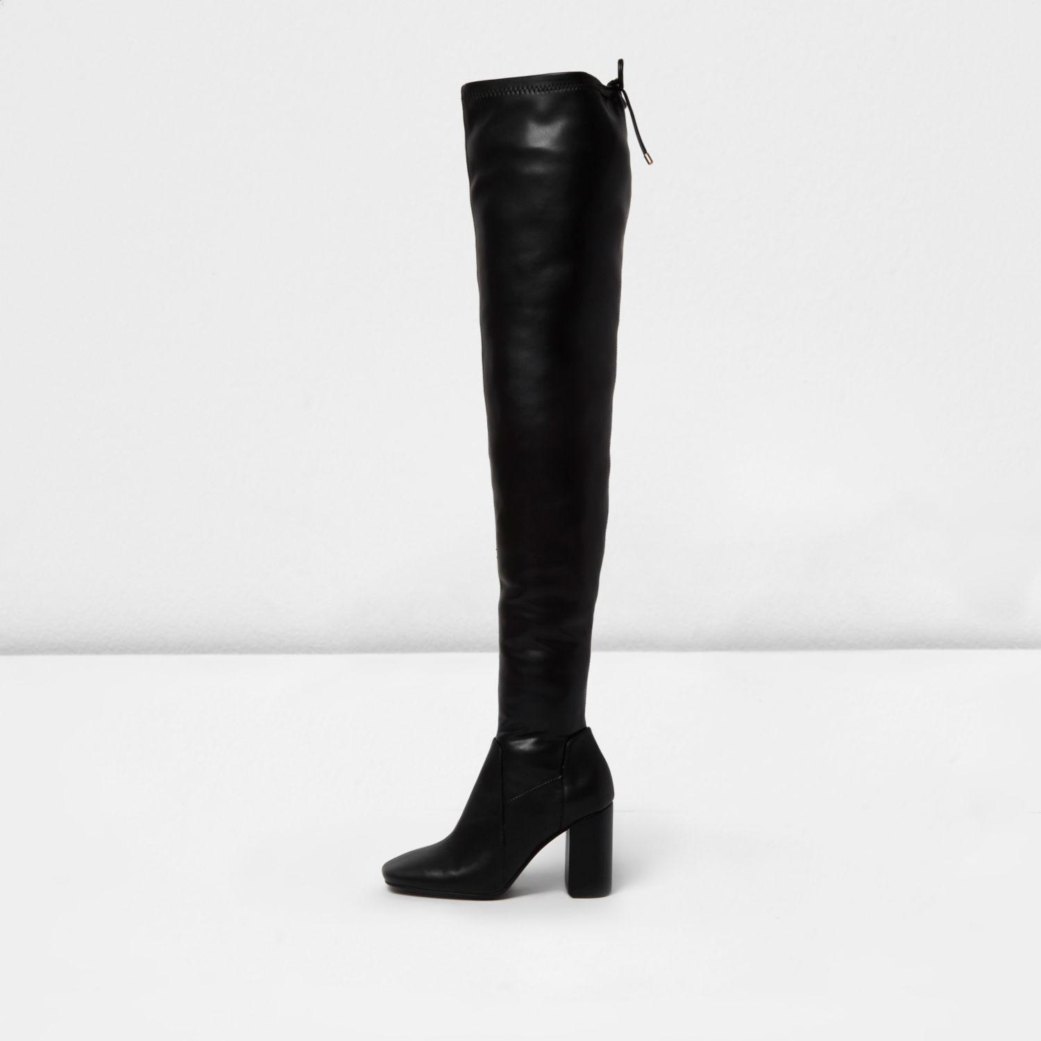 river island thigh boots