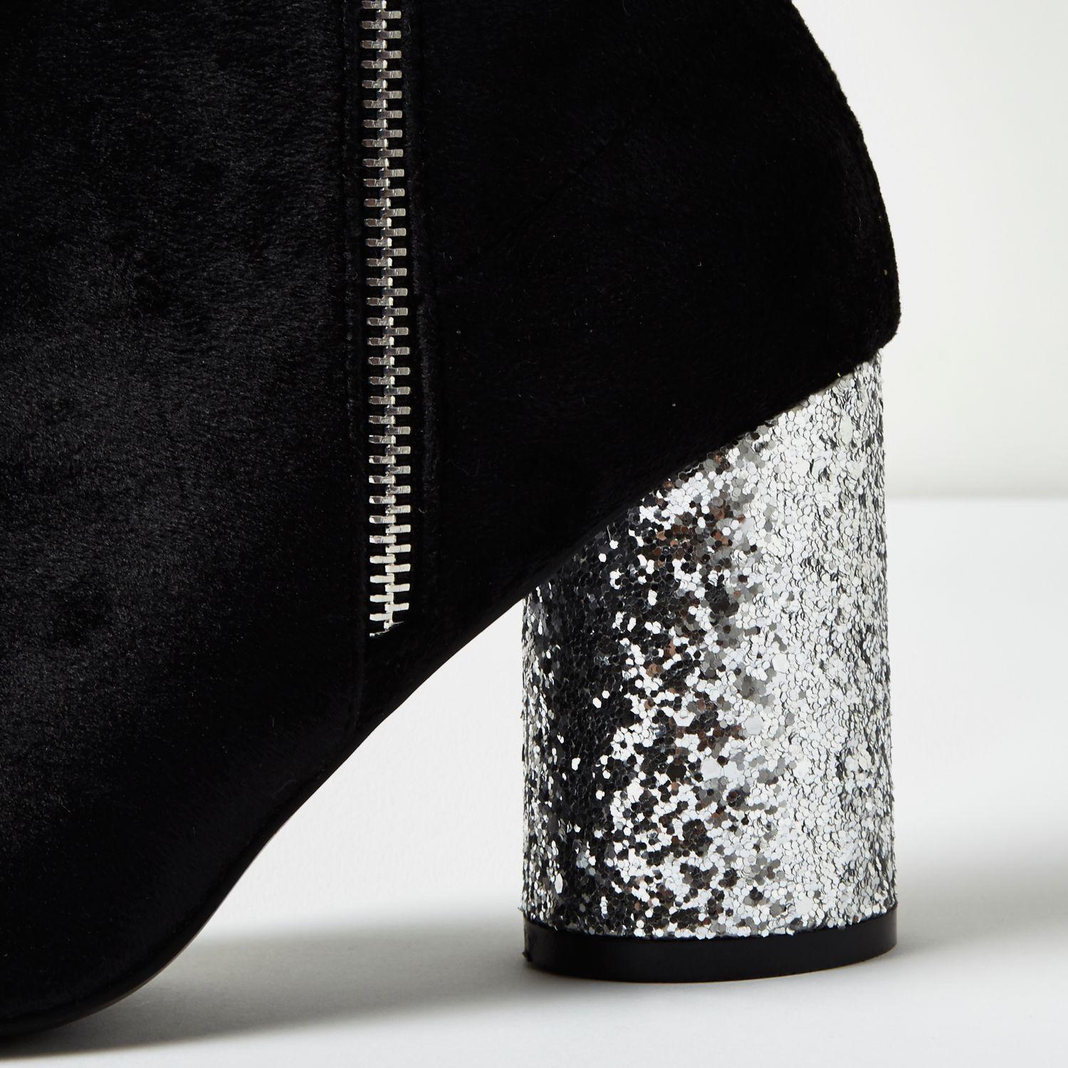 black boots with sparkle heel \u003e Up to 