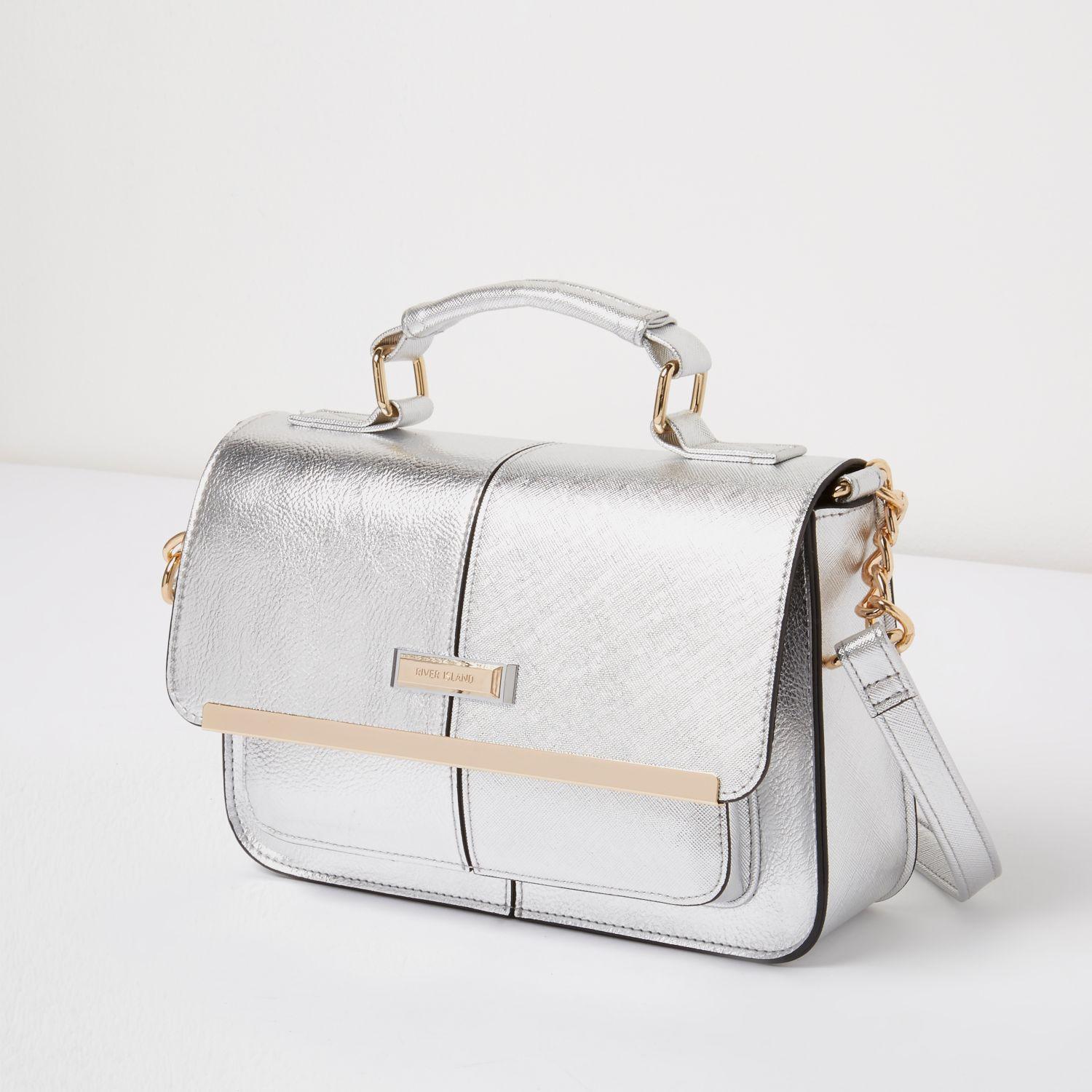 silver satchel