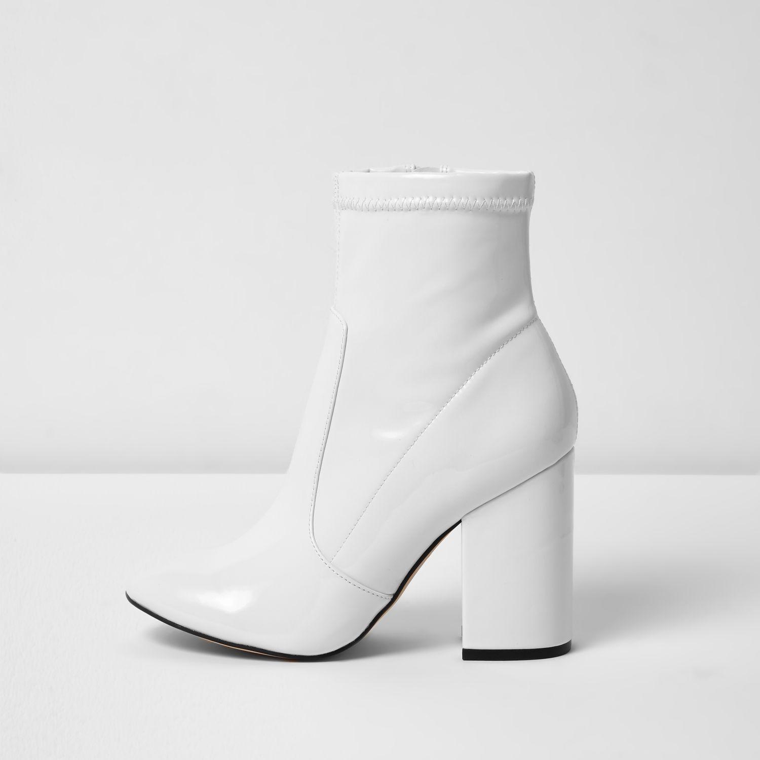 white sock boots womens