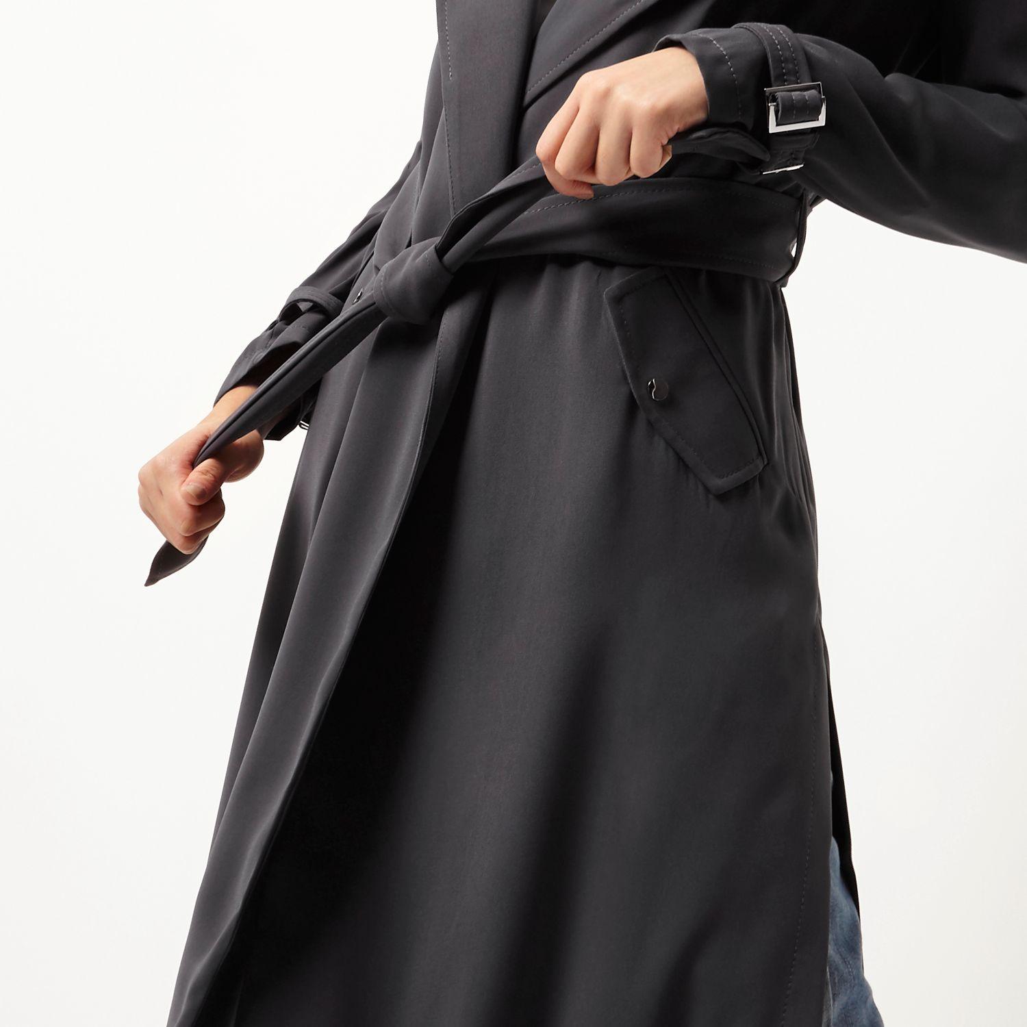 Grey Duster Coat In River Island Grey Duster Coat In River Island