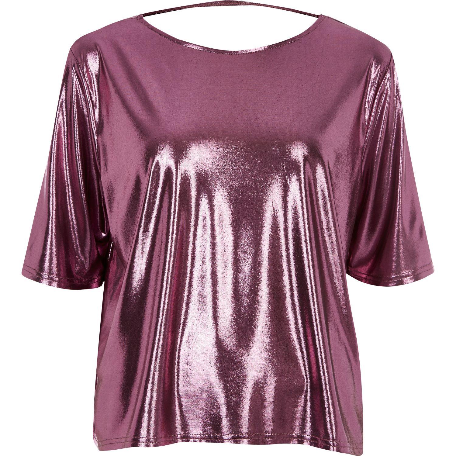 Buy Pink Metallic Shirt | UP TO 56% OFF